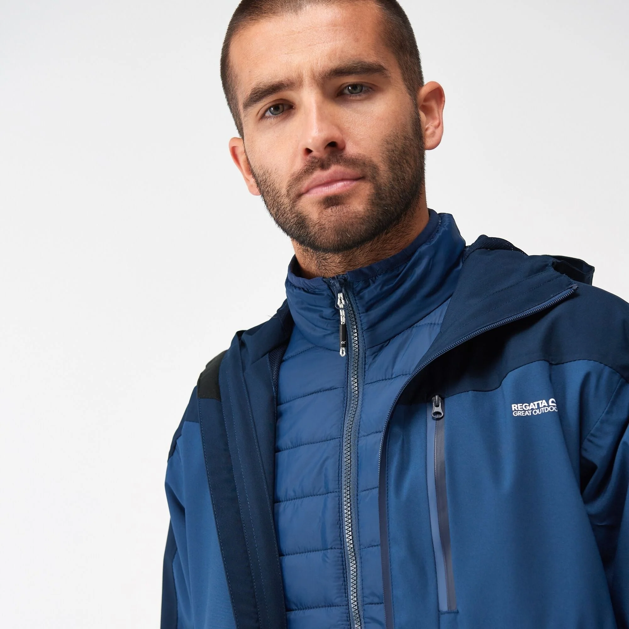 Regatta Men's Wentwood VIII 3-In-1 Waterproof Jacket Navy - Image 6