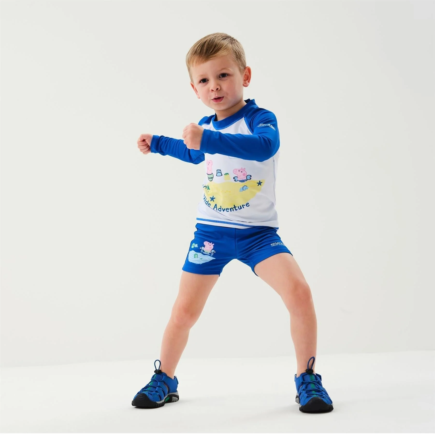 Regatta Peppa Pig Kids Long Sleeve Swimming Swimsuit Rash Suit - Image 2