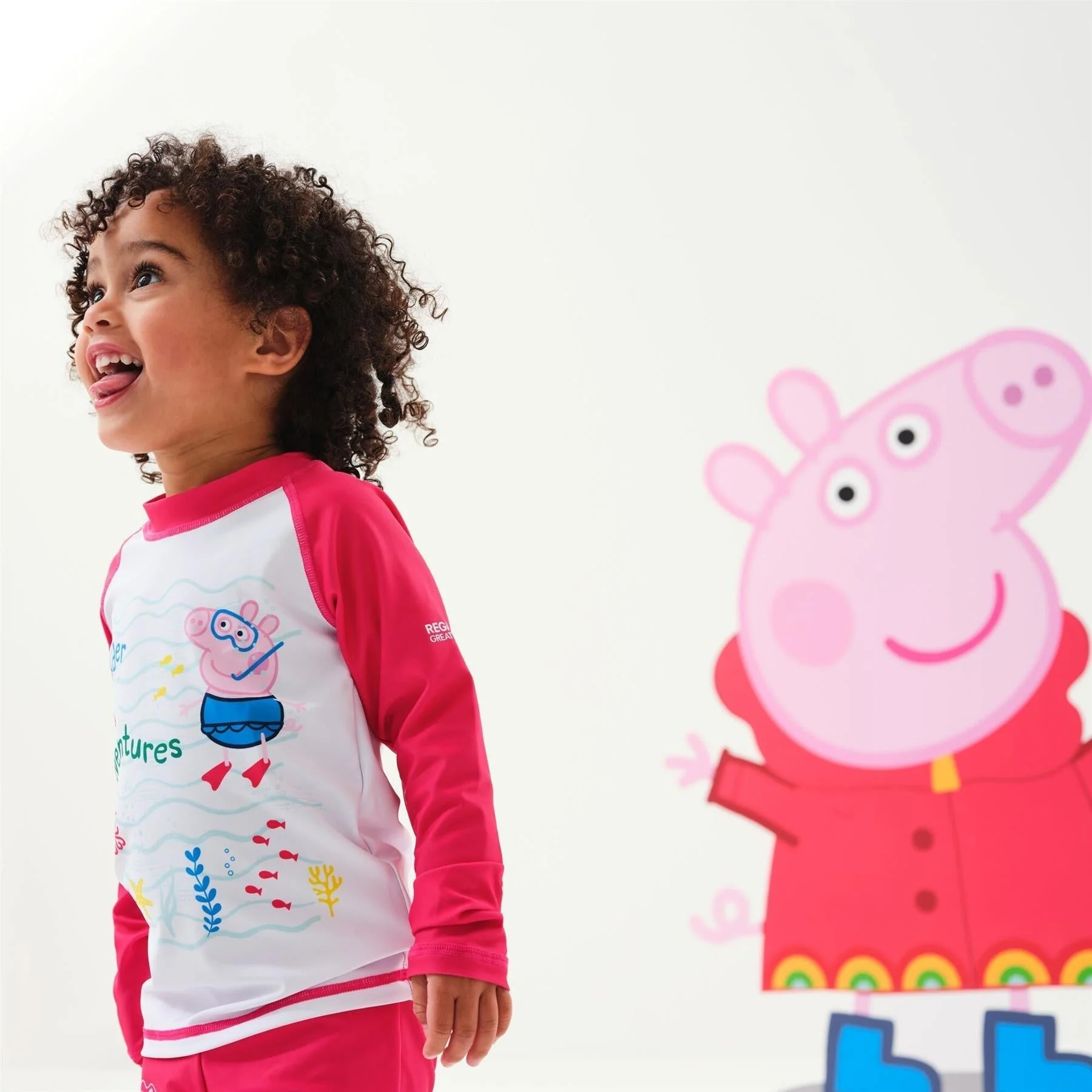 Regatta Peppa Pig Kids Long Sleeve Swimming Swimsuit Rash Suit - Image 7