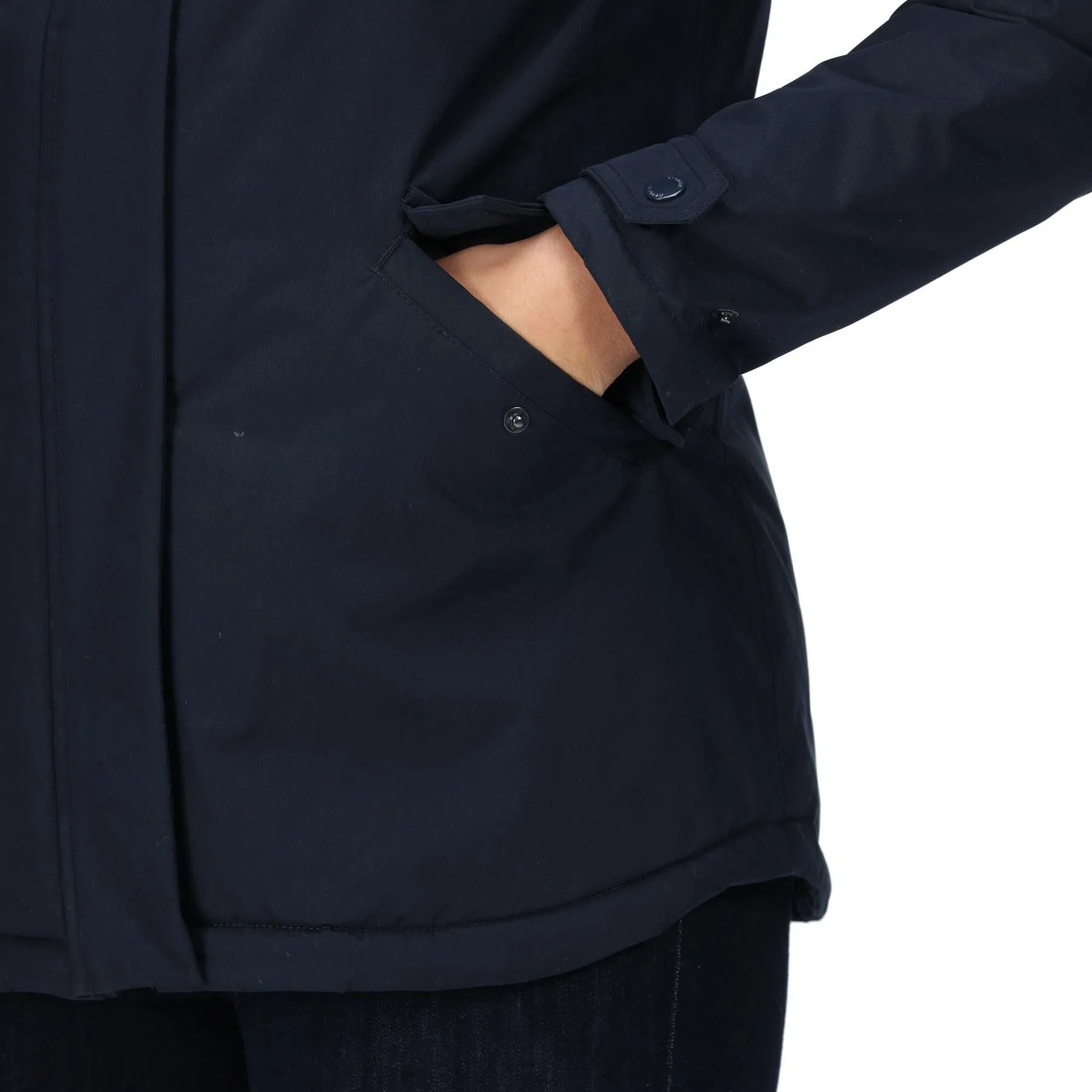 Regatta Womens Bria Fur Lined Waterproof Hooded Insulated Jacket - Image 4