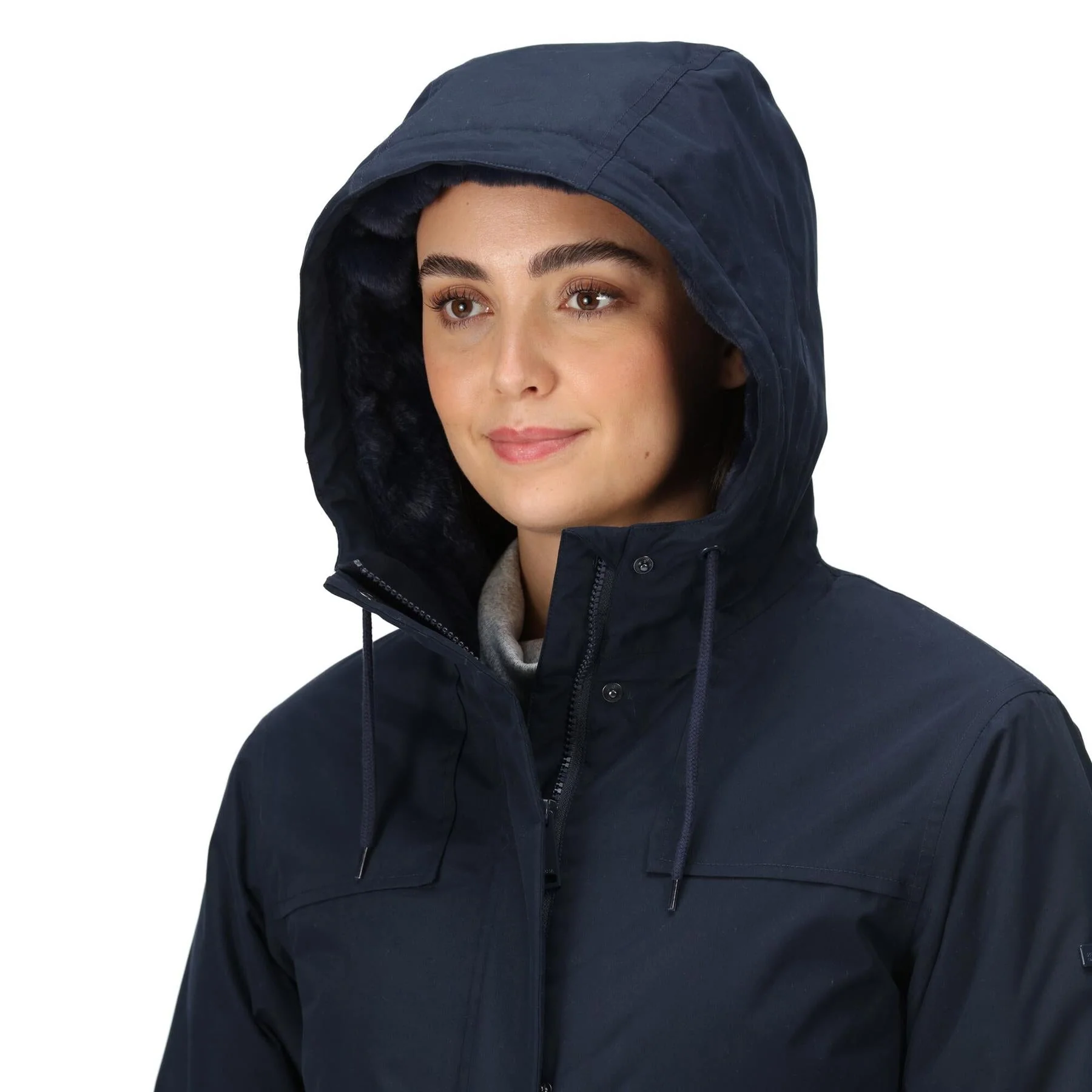 Regatta Womens Bria Fur Lined Waterproof Hooded Insulated Jacket - Image 6