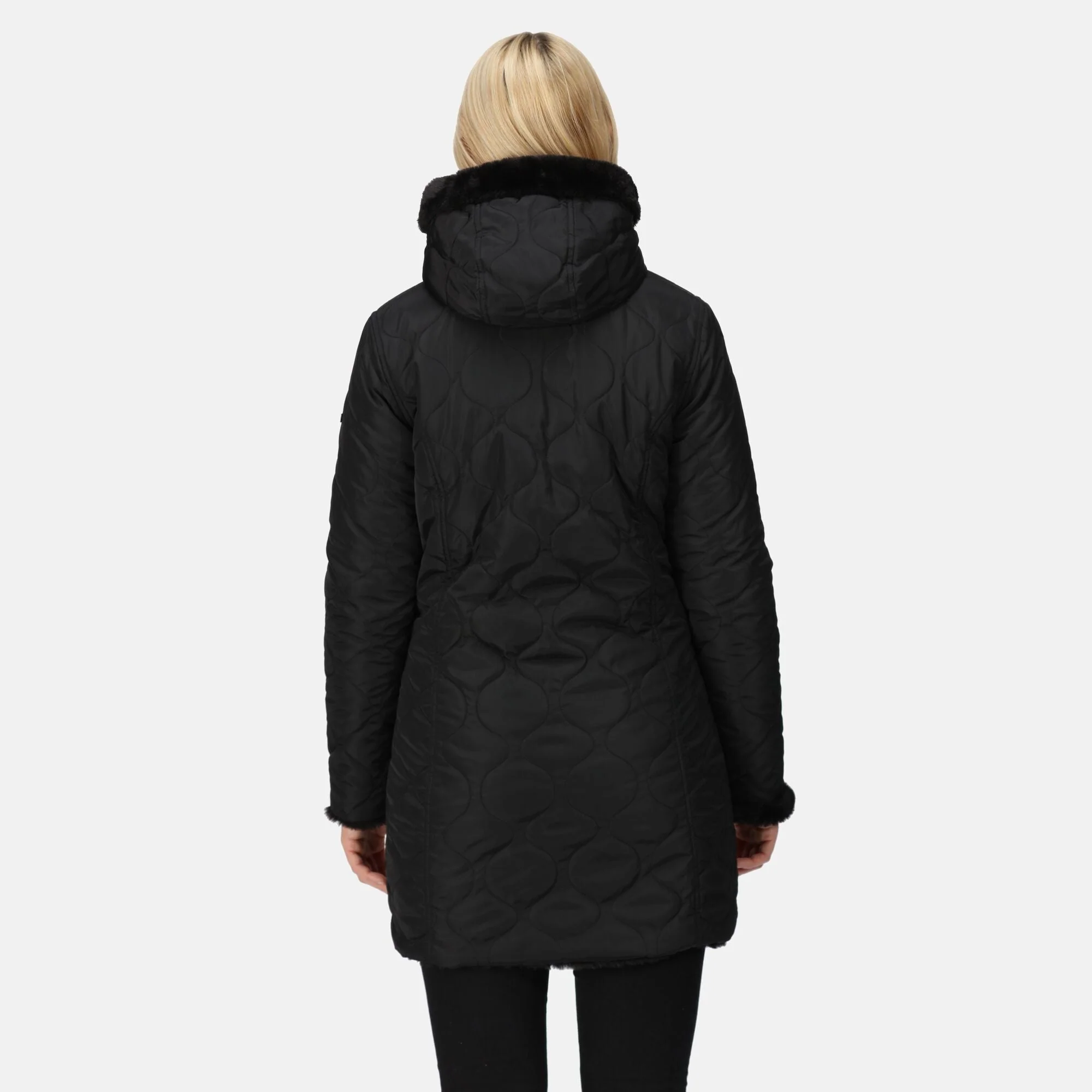 Regatta Women's Caileigh Reversible Parka Jacket - Black - Image 2