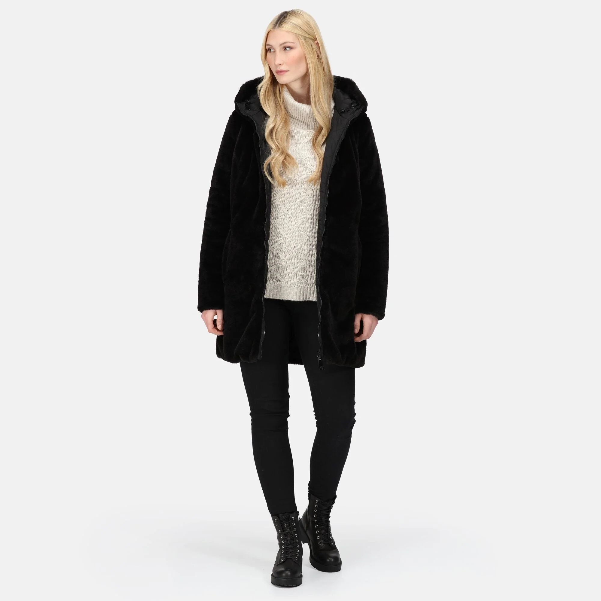 Regatta Women's Caileigh Reversible Parka Jacket - Black - Image 6