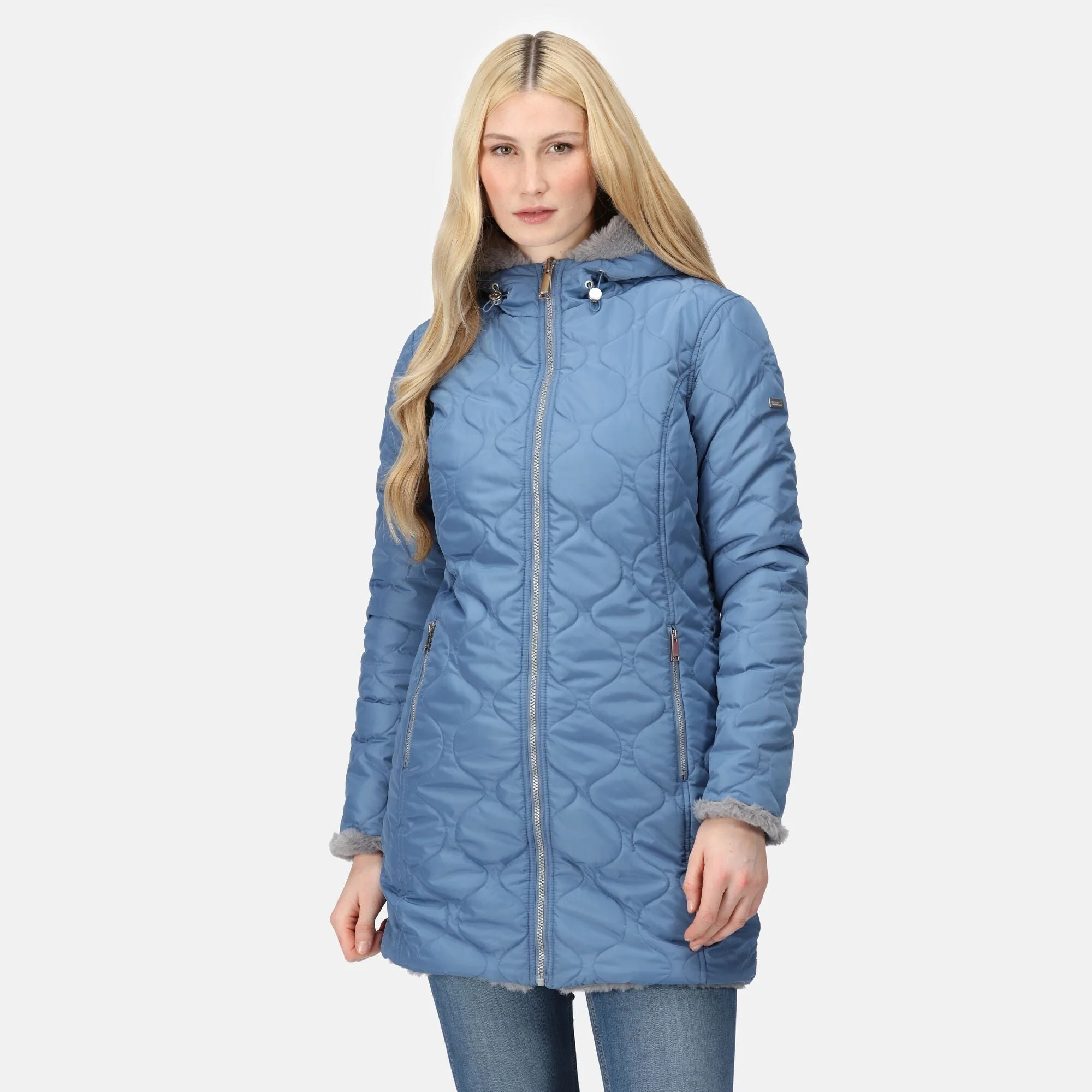 Regatta Women's Caileigh Reversible Parka Jacket - Strom Grey - Image 2