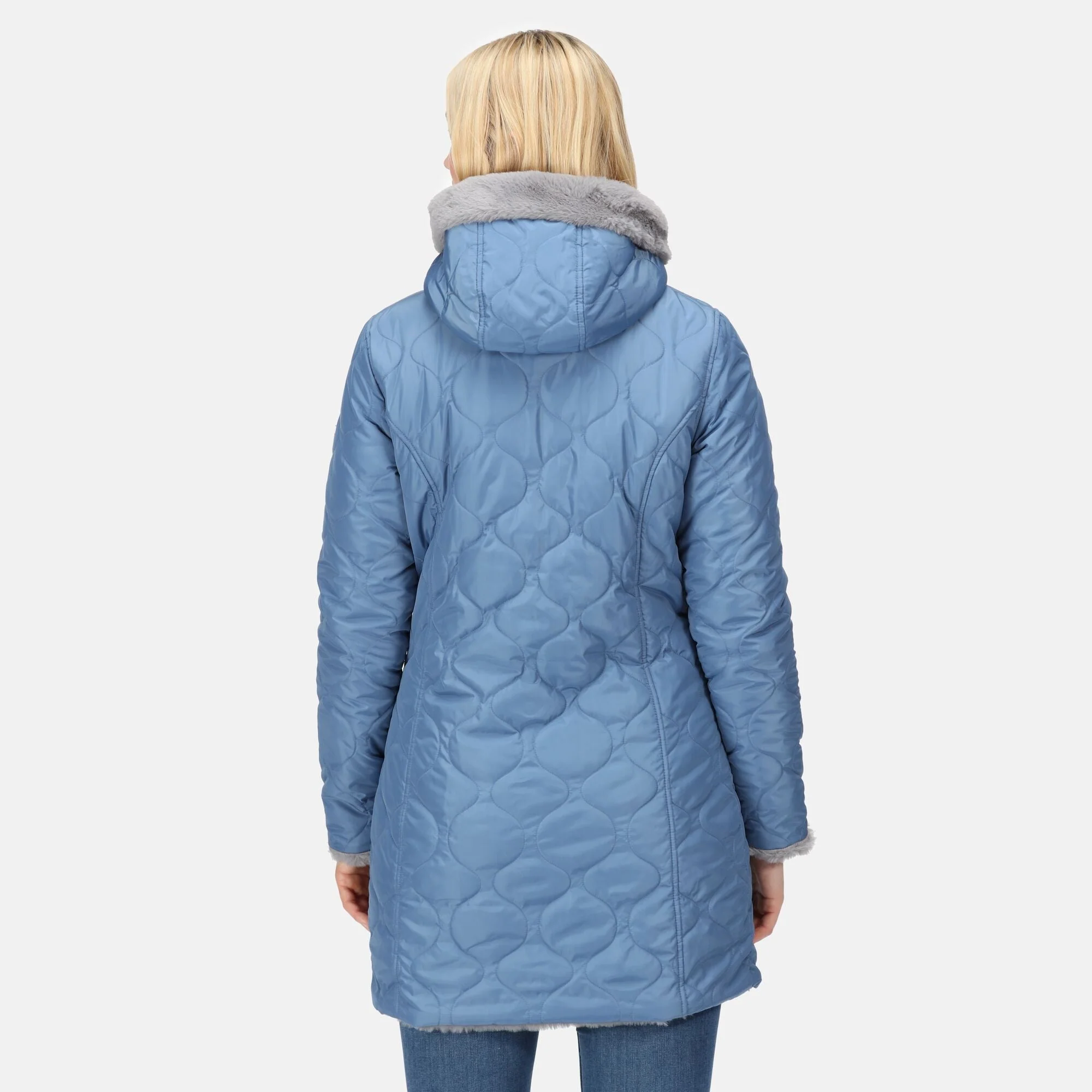 Regatta Women's Caileigh Reversible Parka Jacket - Strom Grey - Image 3