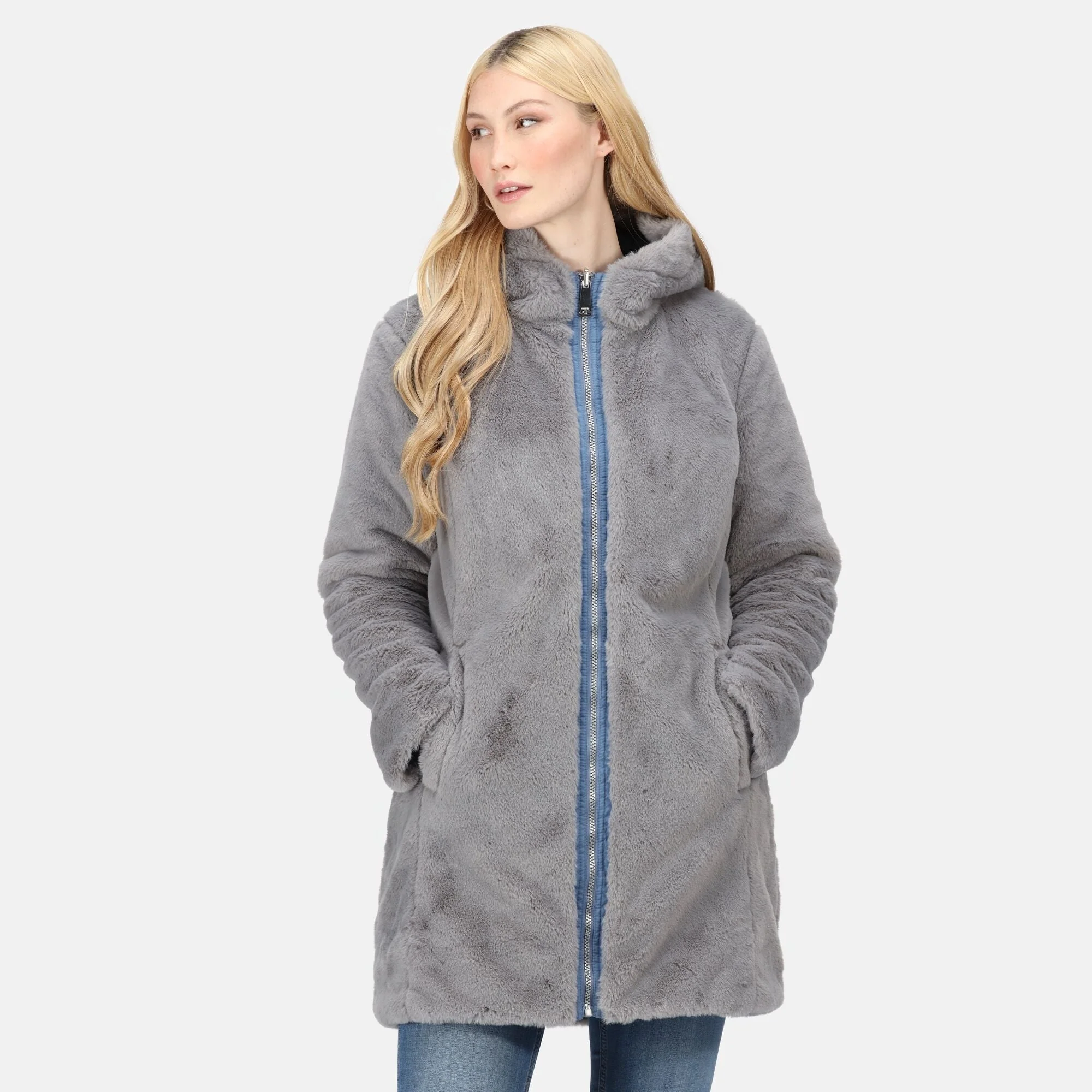 Regatta Women's Caileigh Reversible Parka Jacket - Strom Grey - Image 4