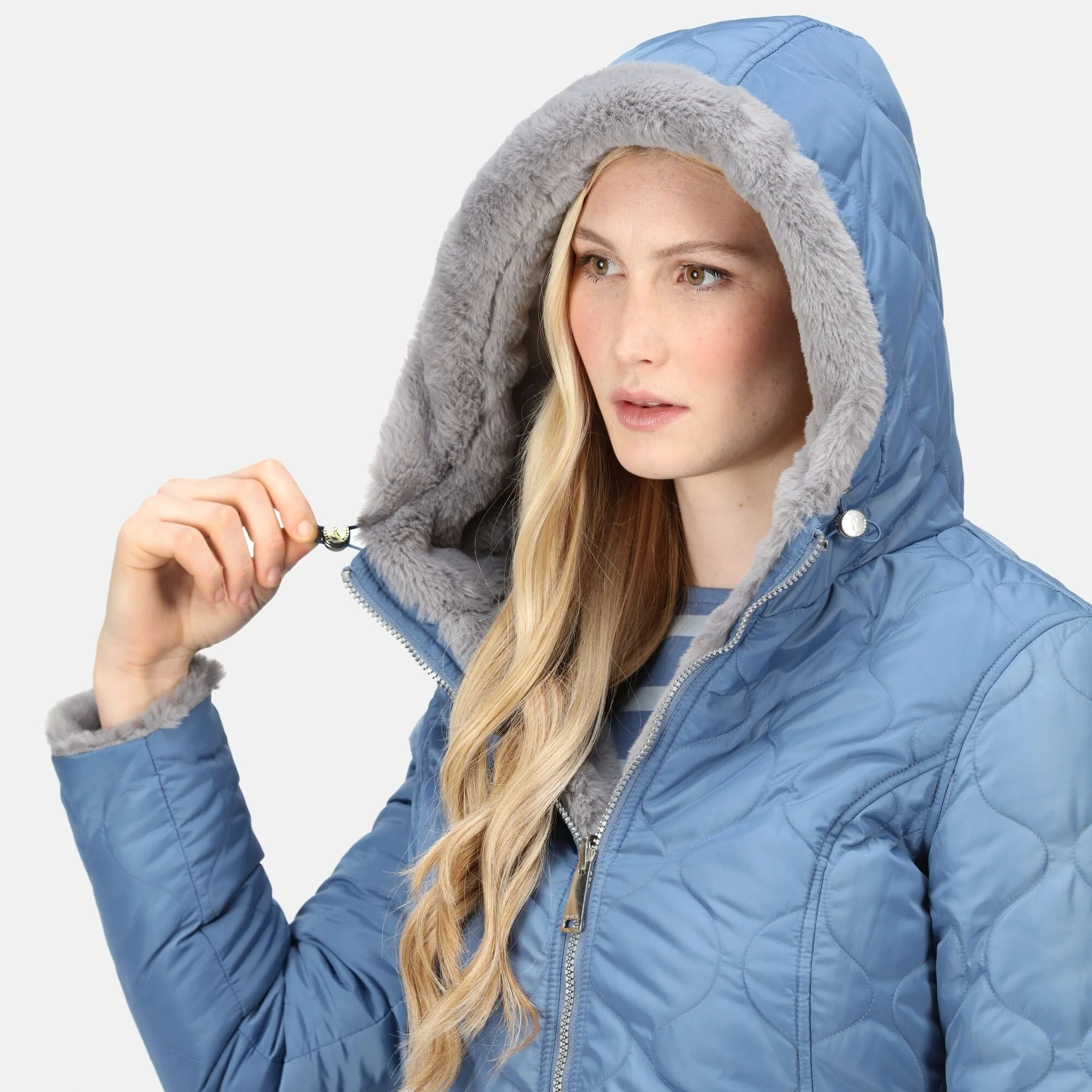 Regatta Women's Caileigh Reversible Parka Jacket - Strom Grey - Image 8