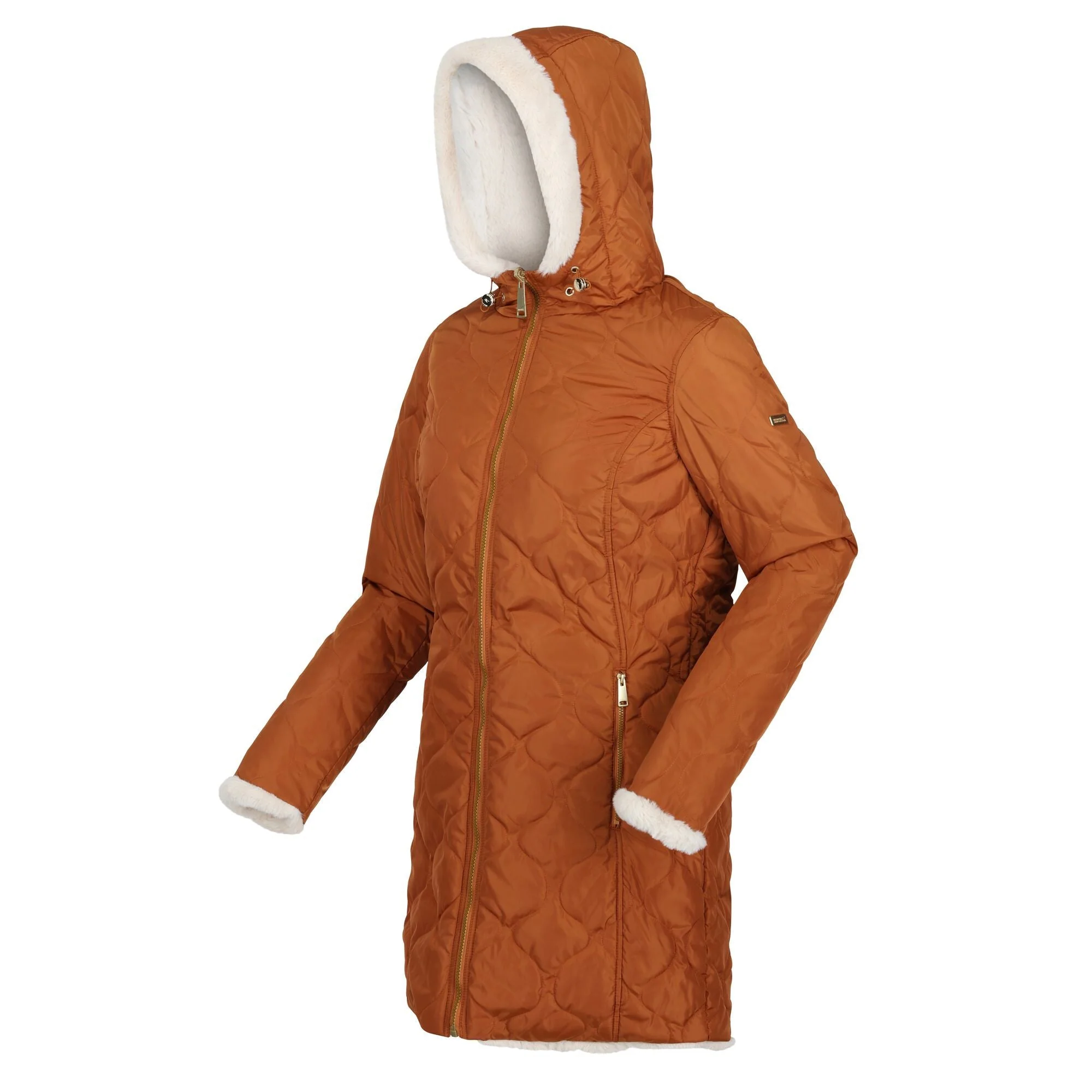 Regatta Women's Caileigh Reversible Parka Jacket - Copper Almond Light Vanilla - Image 4