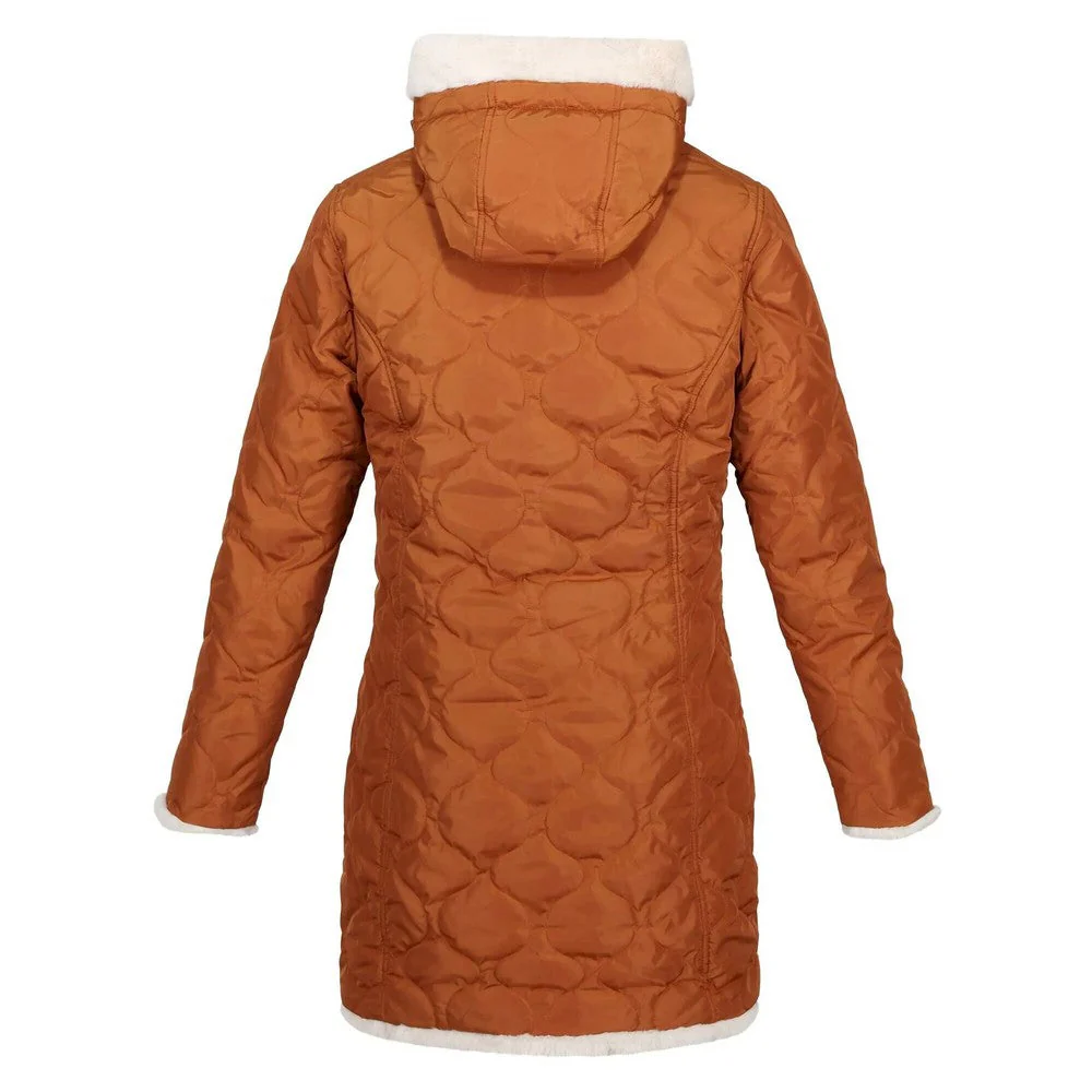 Regatta Women's Caileigh Reversible Parka Jacket - Copper Almond Light Vanilla - Image 5