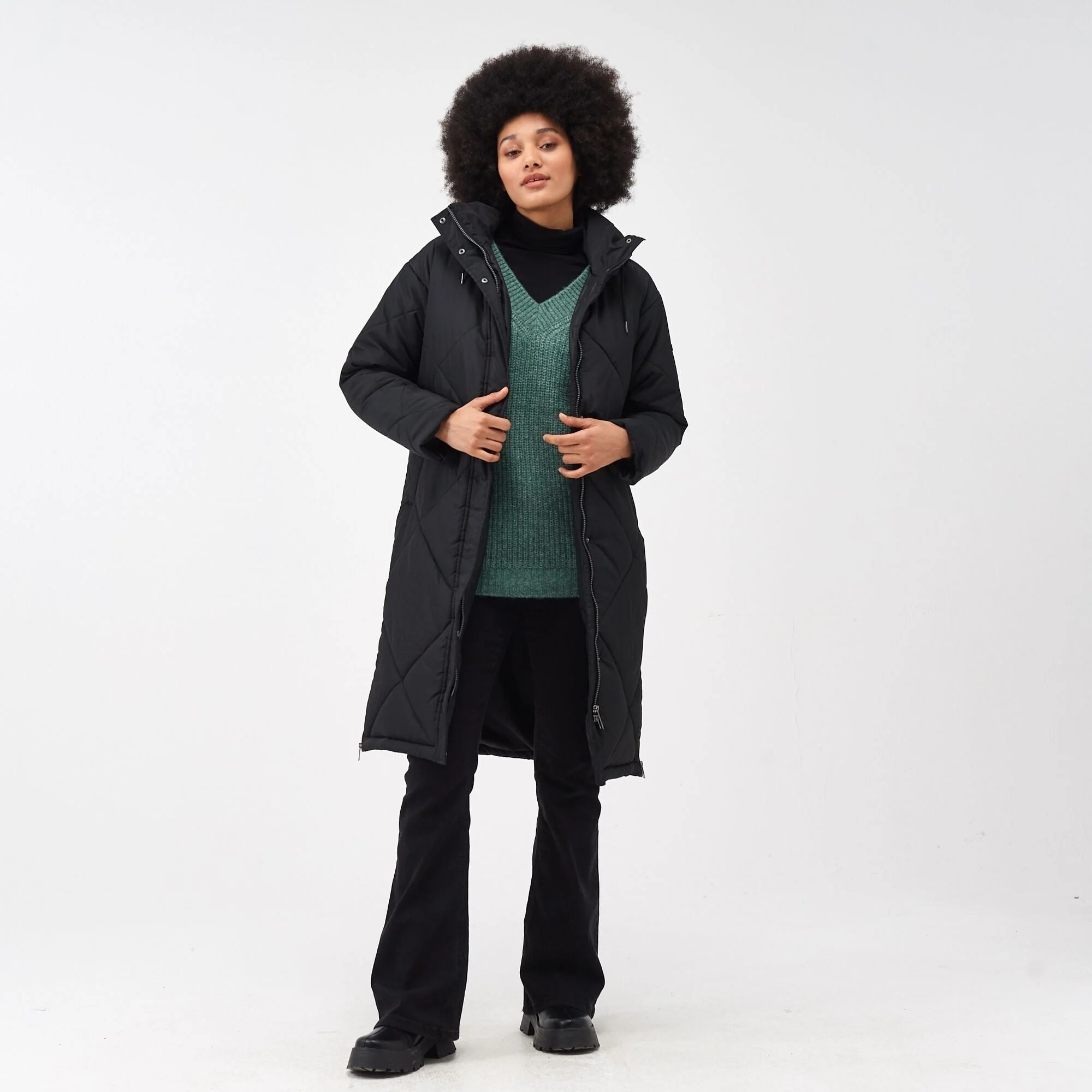 Regatta Women's Cambrie Quilted Jacket Black - Image 3