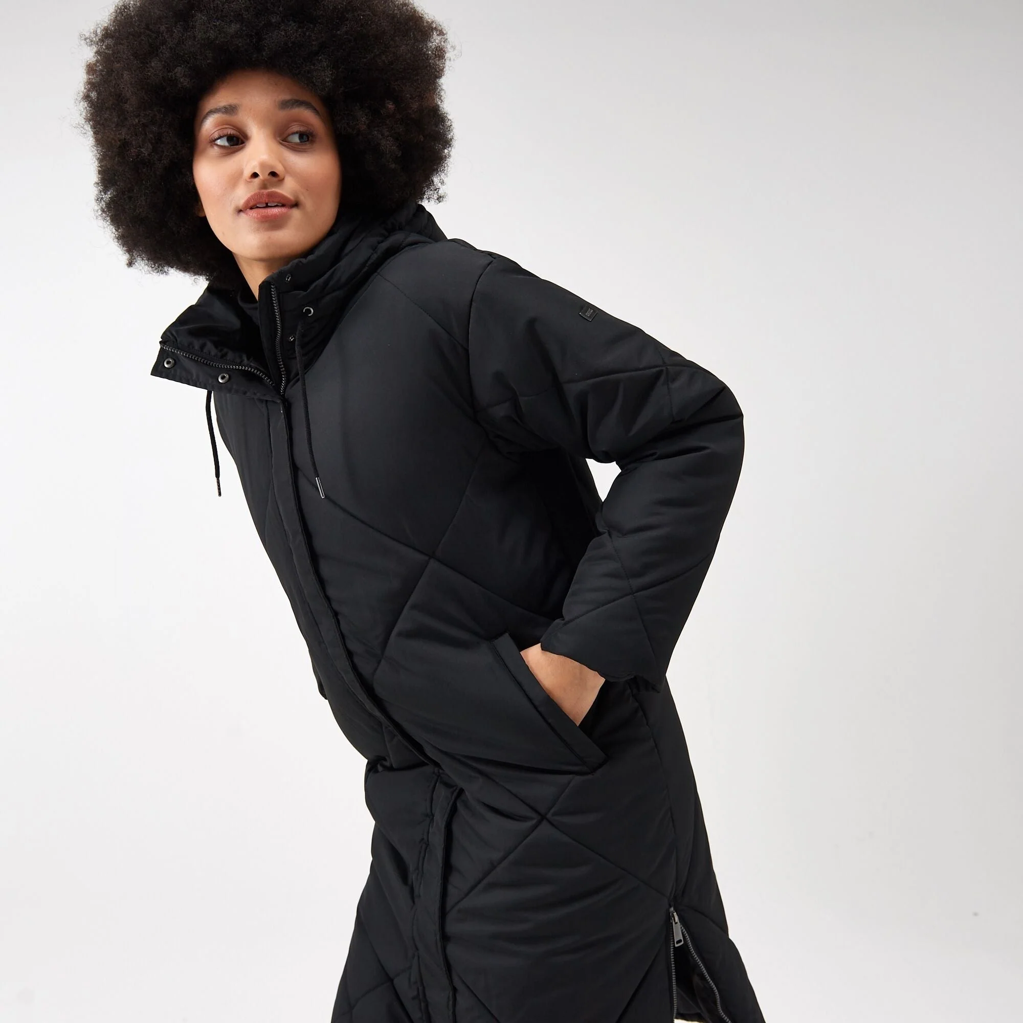 Regatta Women's Cambrie Quilted Jacket Black - Image 7