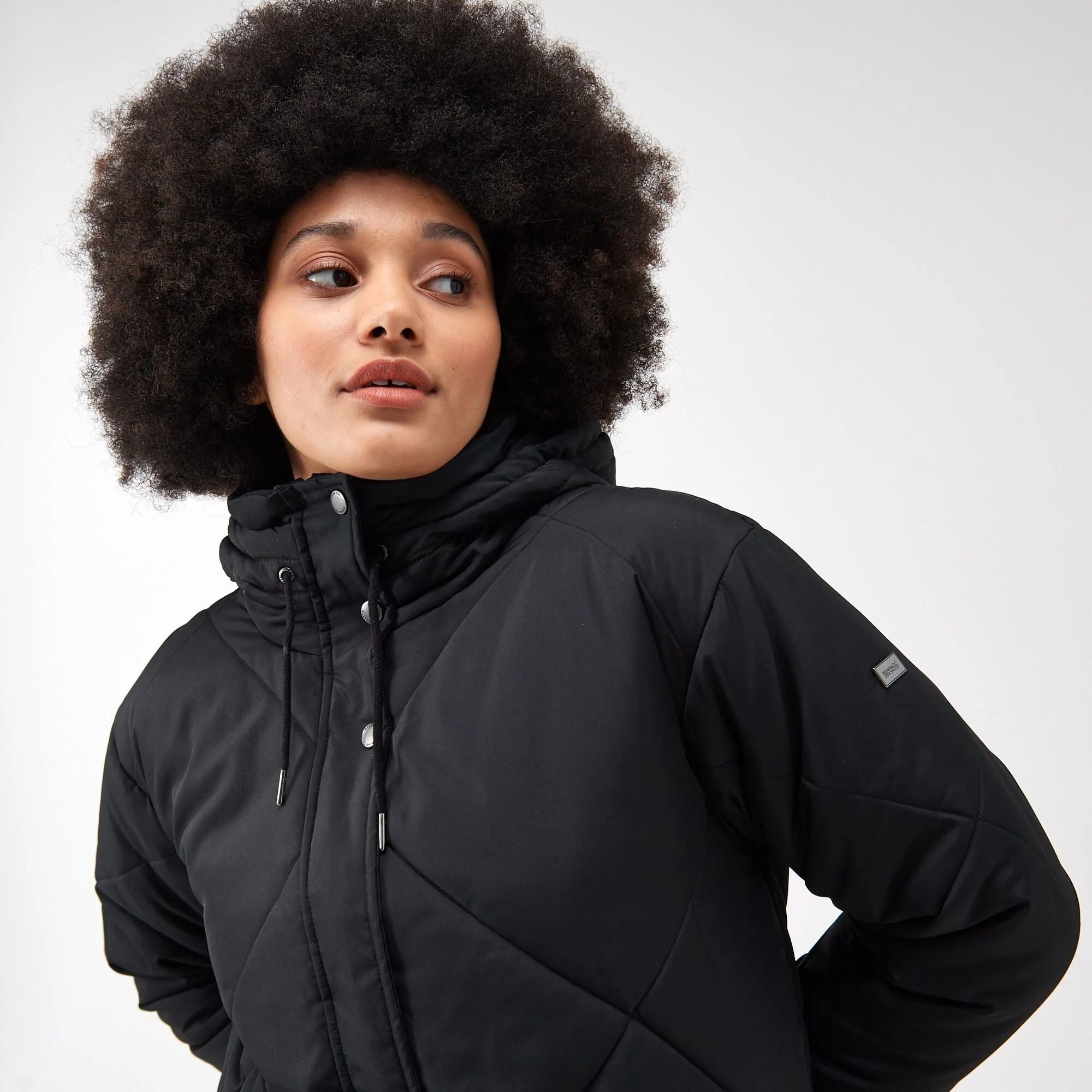 Regatta Women's Cambrie Quilted Jacket Black - Image 8