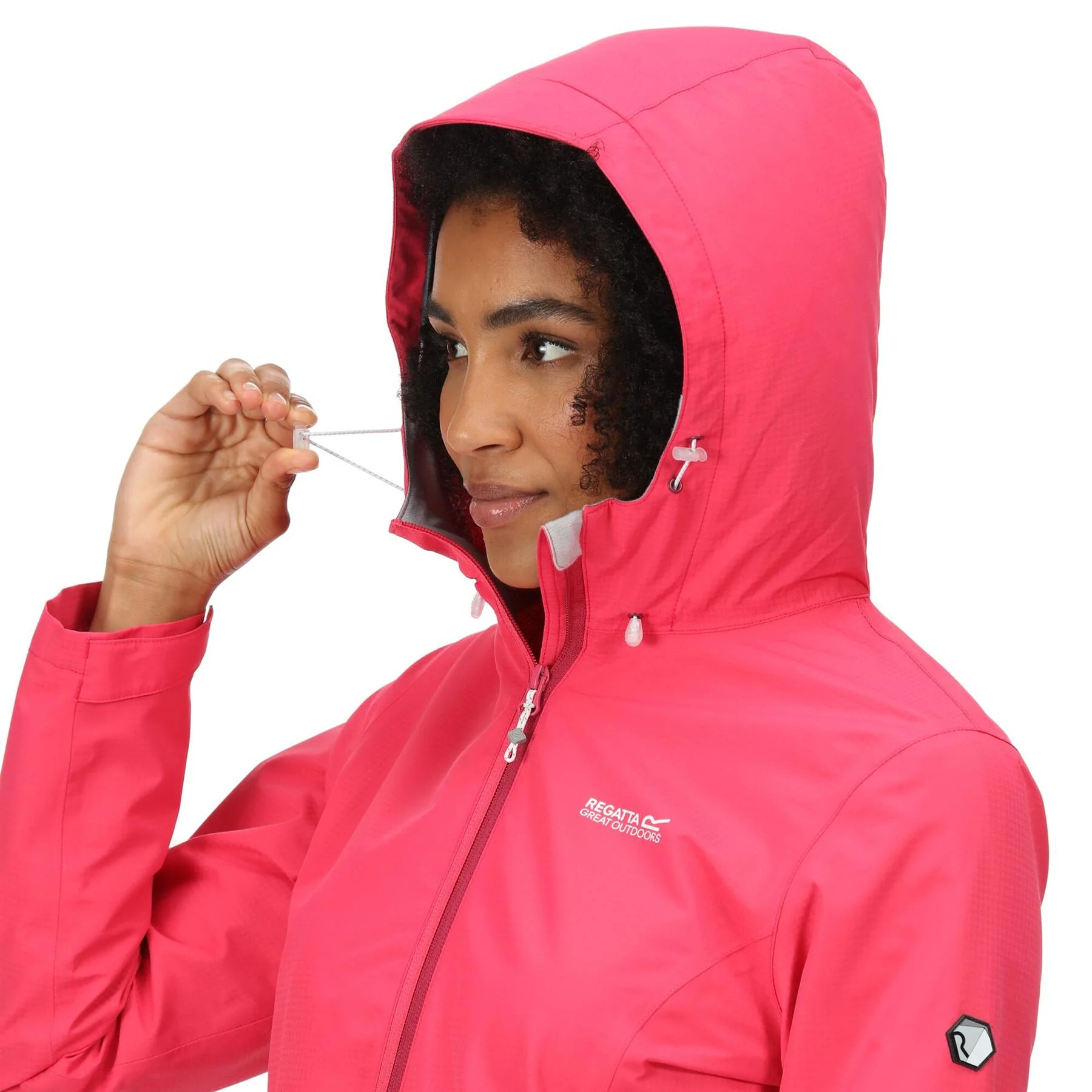 Regatta Womens Hamara III Lightweight Hooded Waterproof Jacket - Image 15