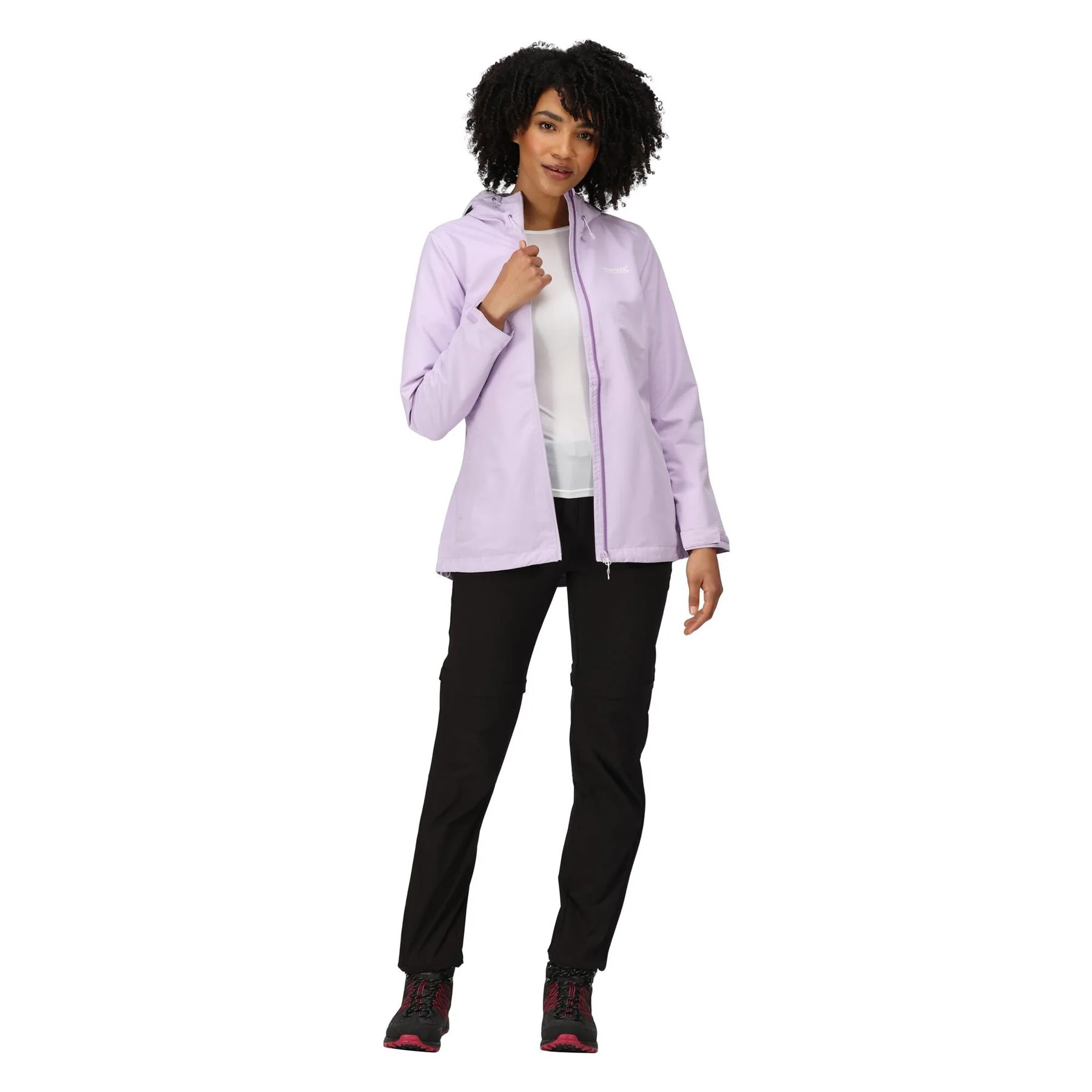 Regatta Womens Hamara III Lightweight Hooded Waterproof Jacket - Image 16