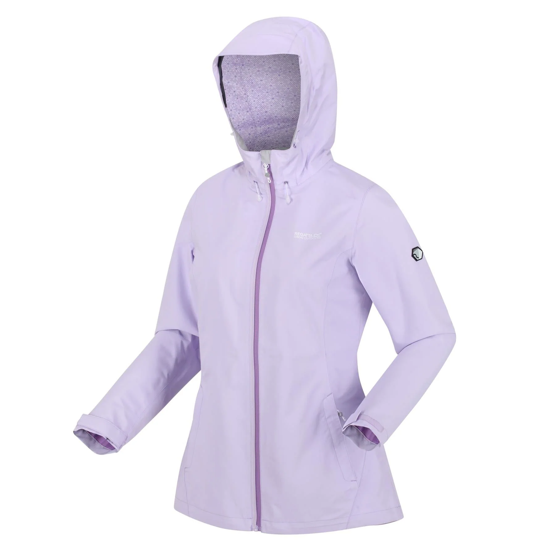 Regatta Womens Hamara III Lightweight Hooded Waterproof Jacket - Image 18