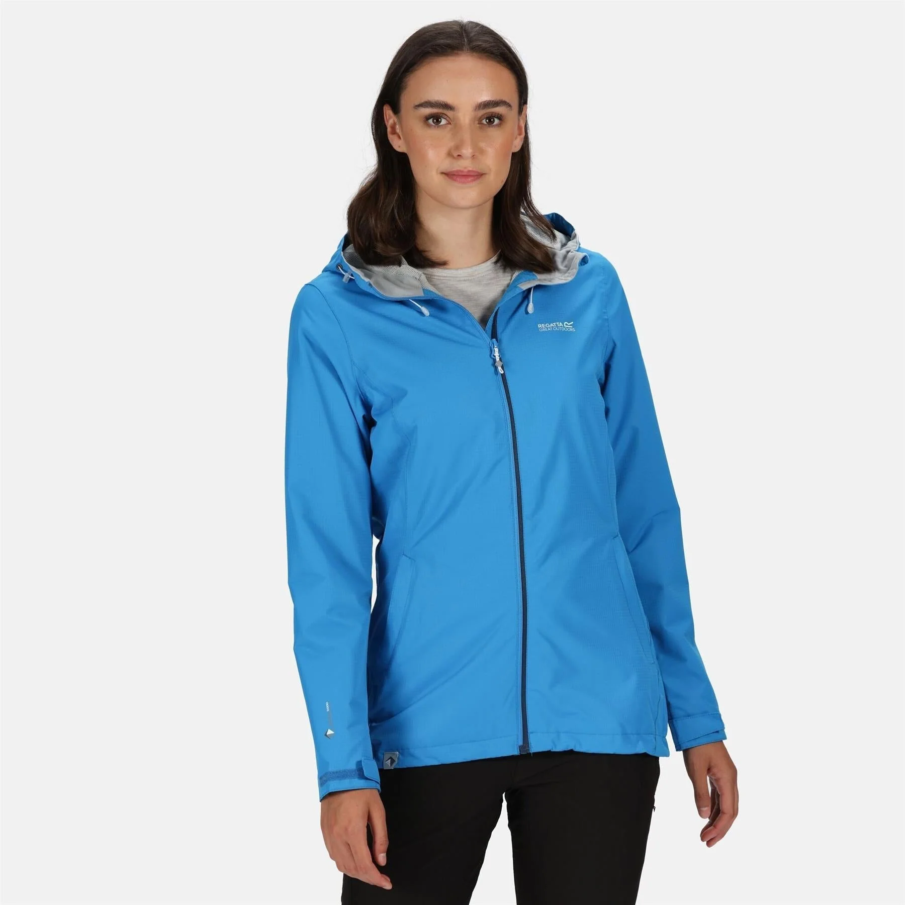 Regatta Womens Hamara III Lightweight Hooded Waterproof Jacket - Image 5