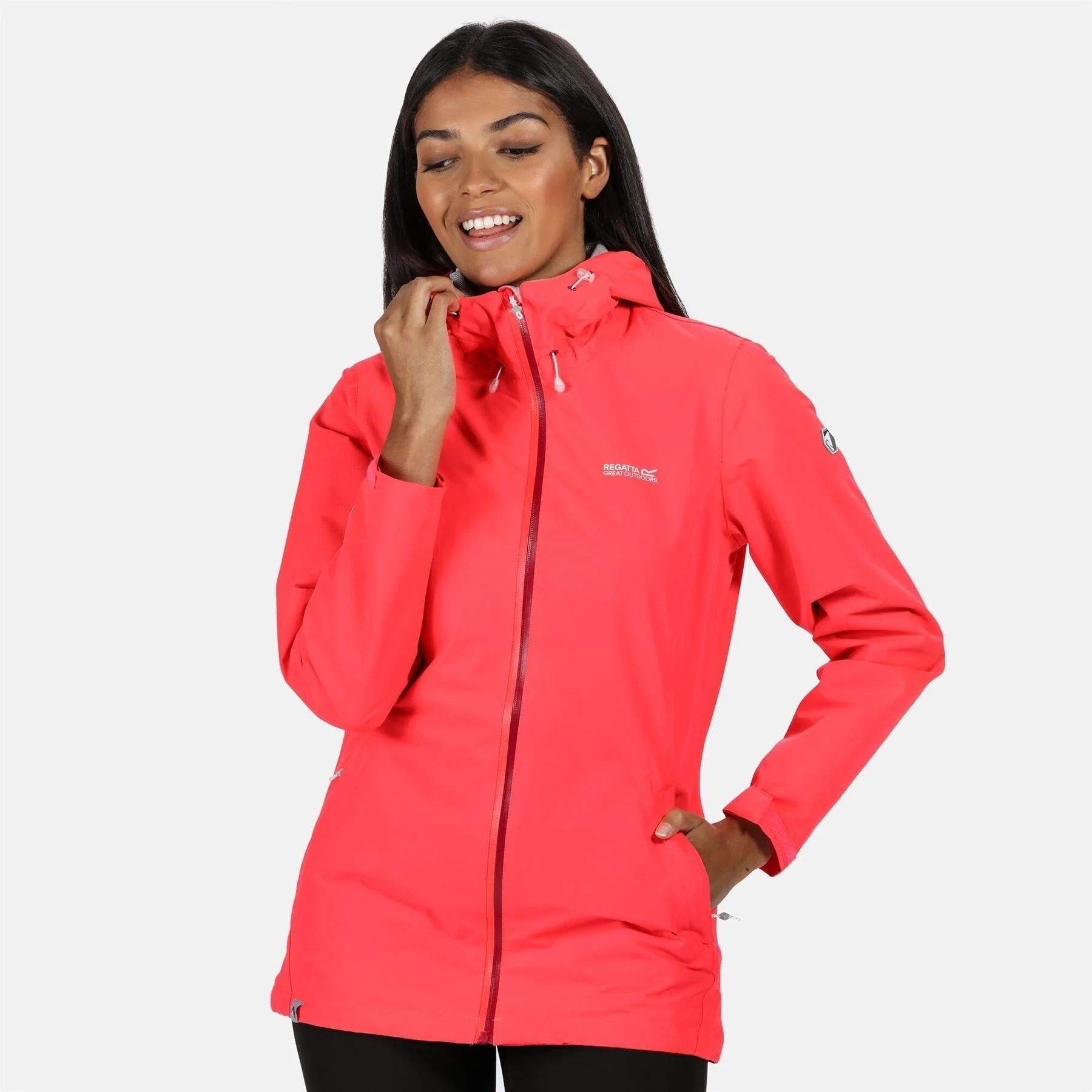 Regatta Womens Hamara III Lightweight Hooded Waterproof Jacket - Image 6
