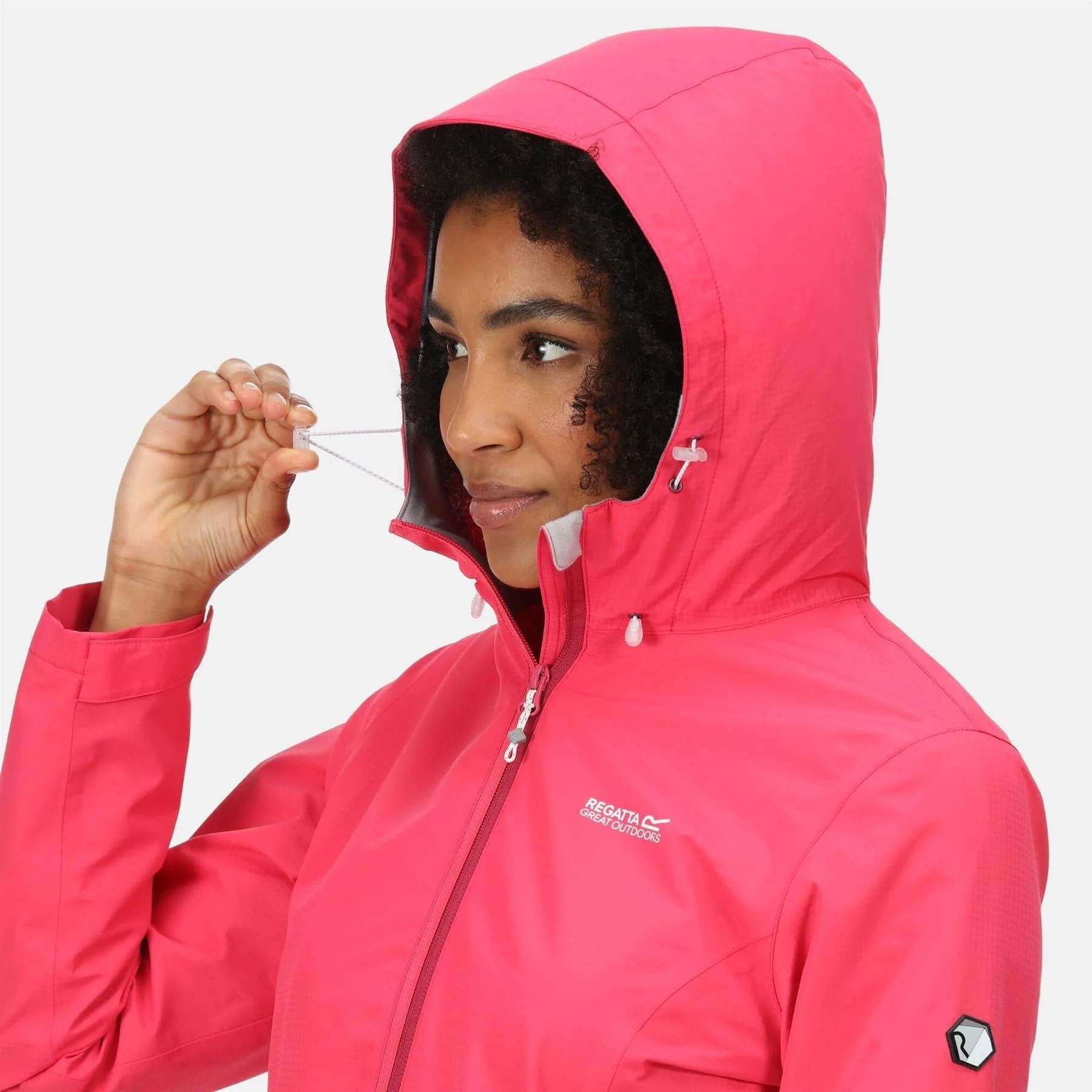 Regatta Womens Hamara III Lightweight Hooded Waterproof Jacket - Image 9