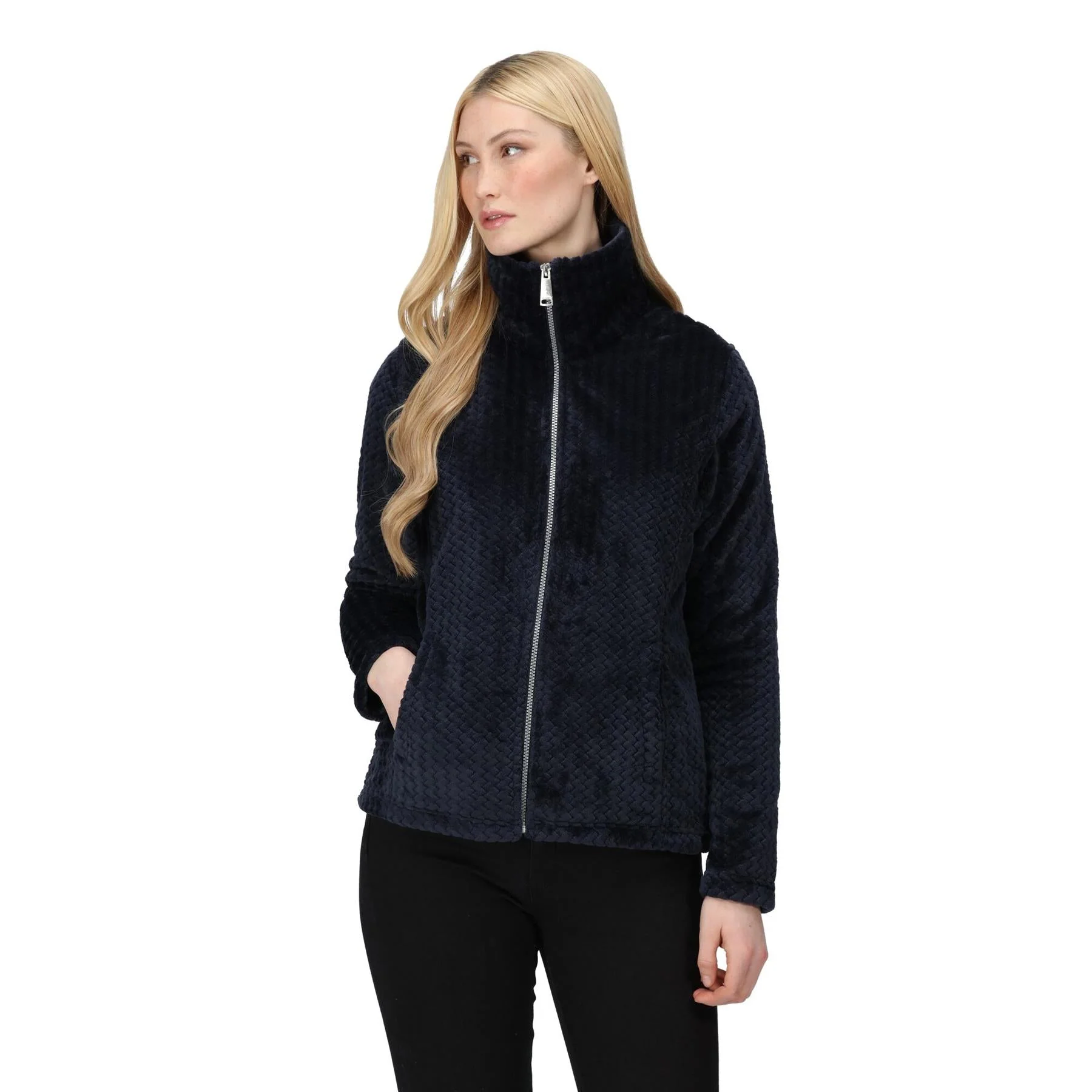 Regatta Womens Heloise Mock Neck Full Zip Fleece Jacket Coat - Image 13