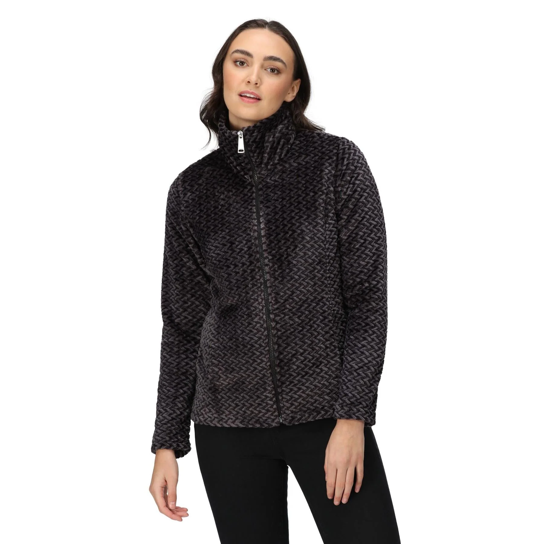 Regatta Womens Heloise Mock Neck Full Zip Fleece Jacket Coat - Image 44
