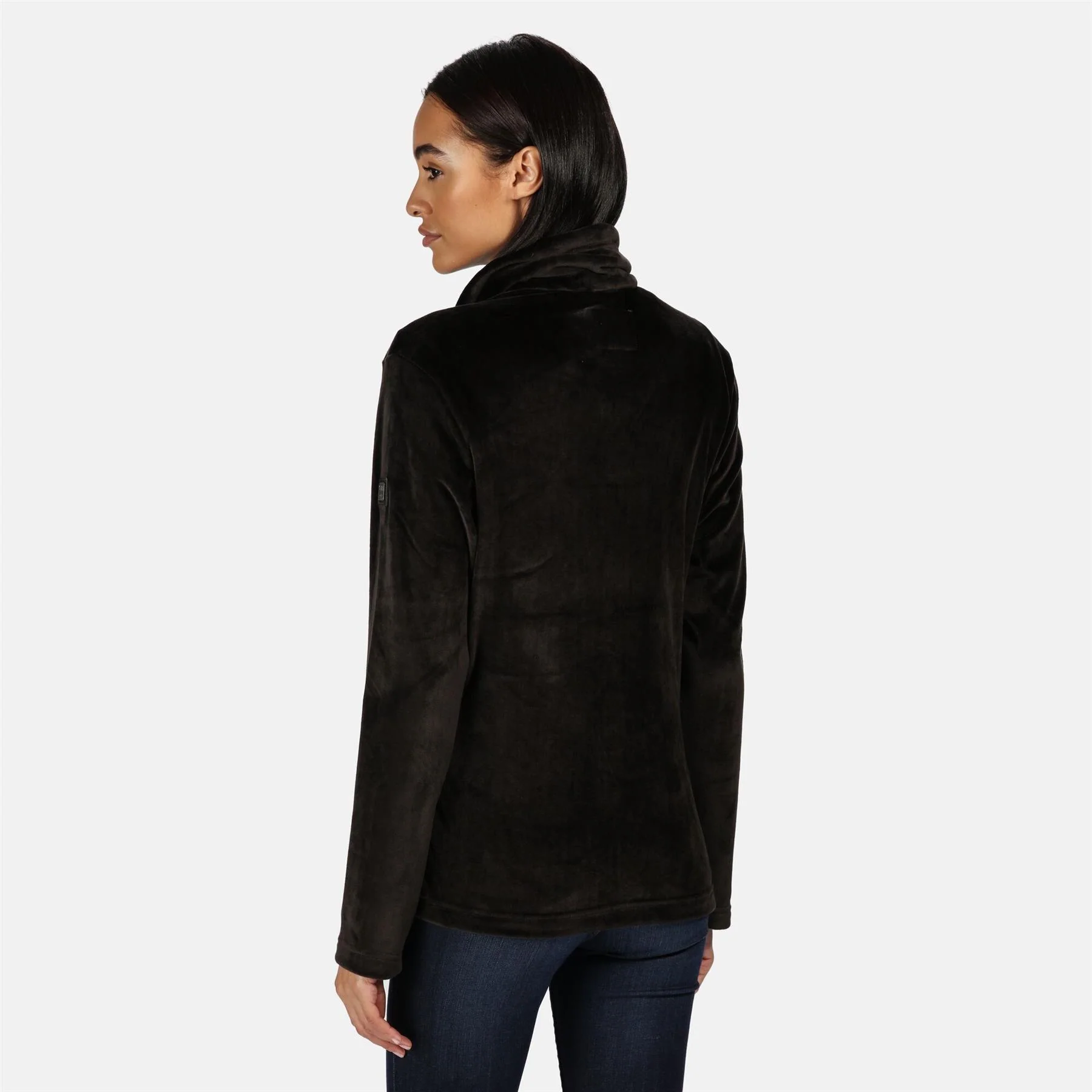 Regatta Womens Hermilla Full Zip Velour Fluffy Fleece Sweater Jacket - Image 12
