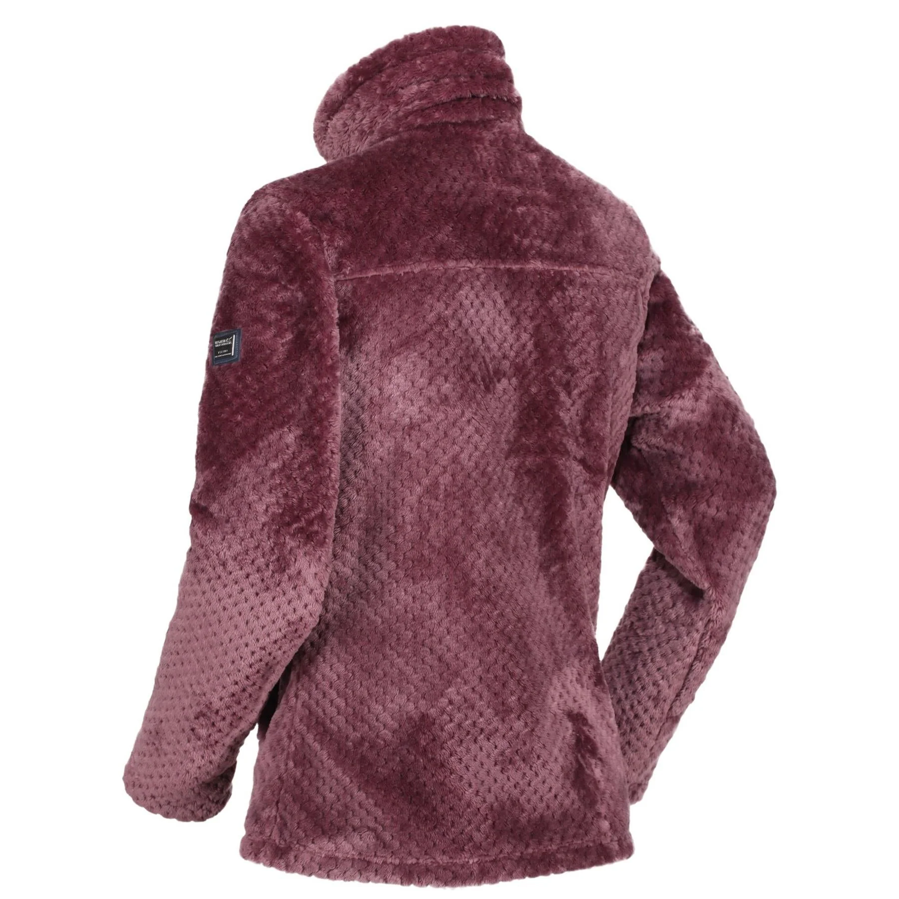Regatta Womens Hermilla Full Zip Velour Fluffy Fleece Sweater Jacket - Image 5