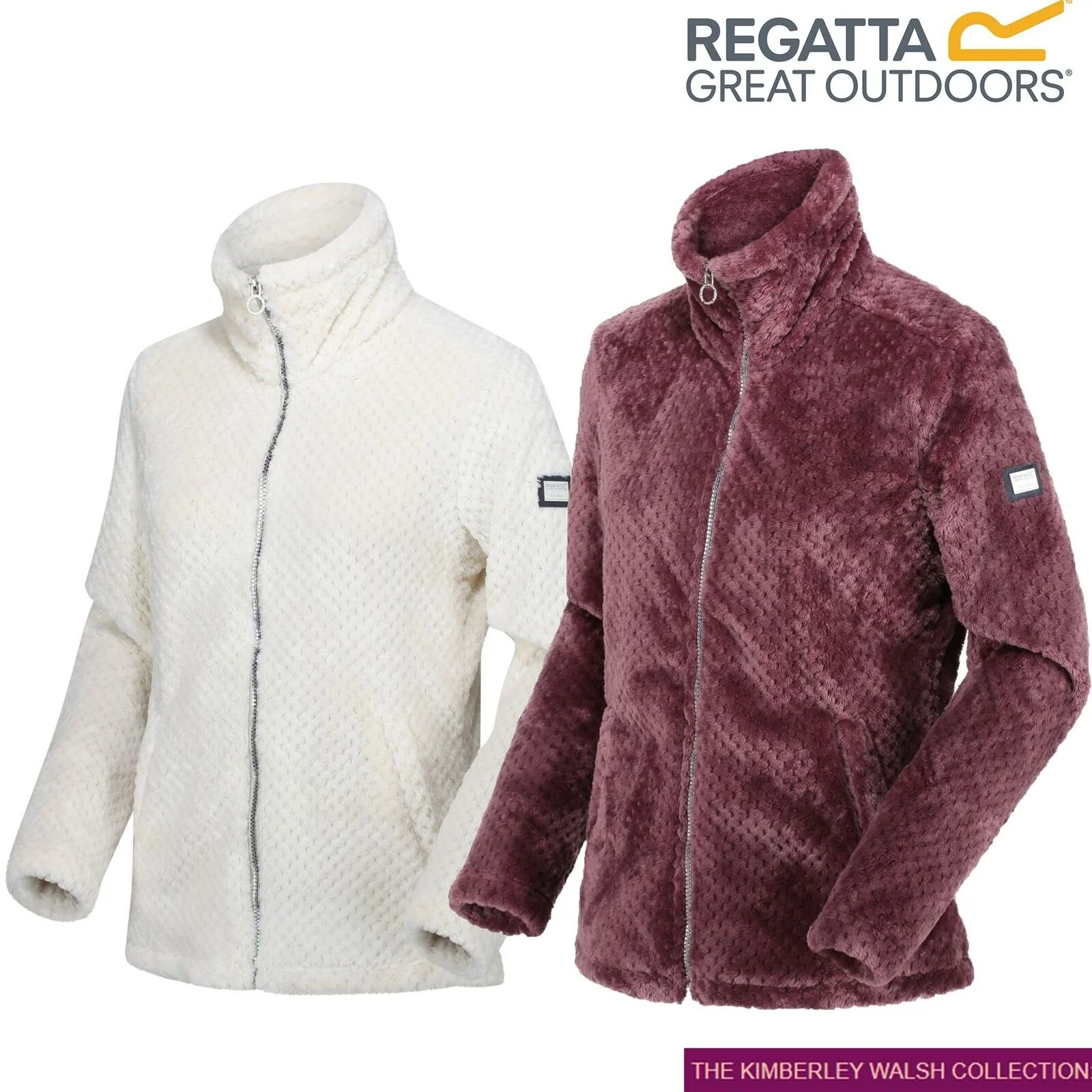 Regatta Womens Hermilla Full Zip Velour Fluffy Fleece Sweater Jacket - Image 6