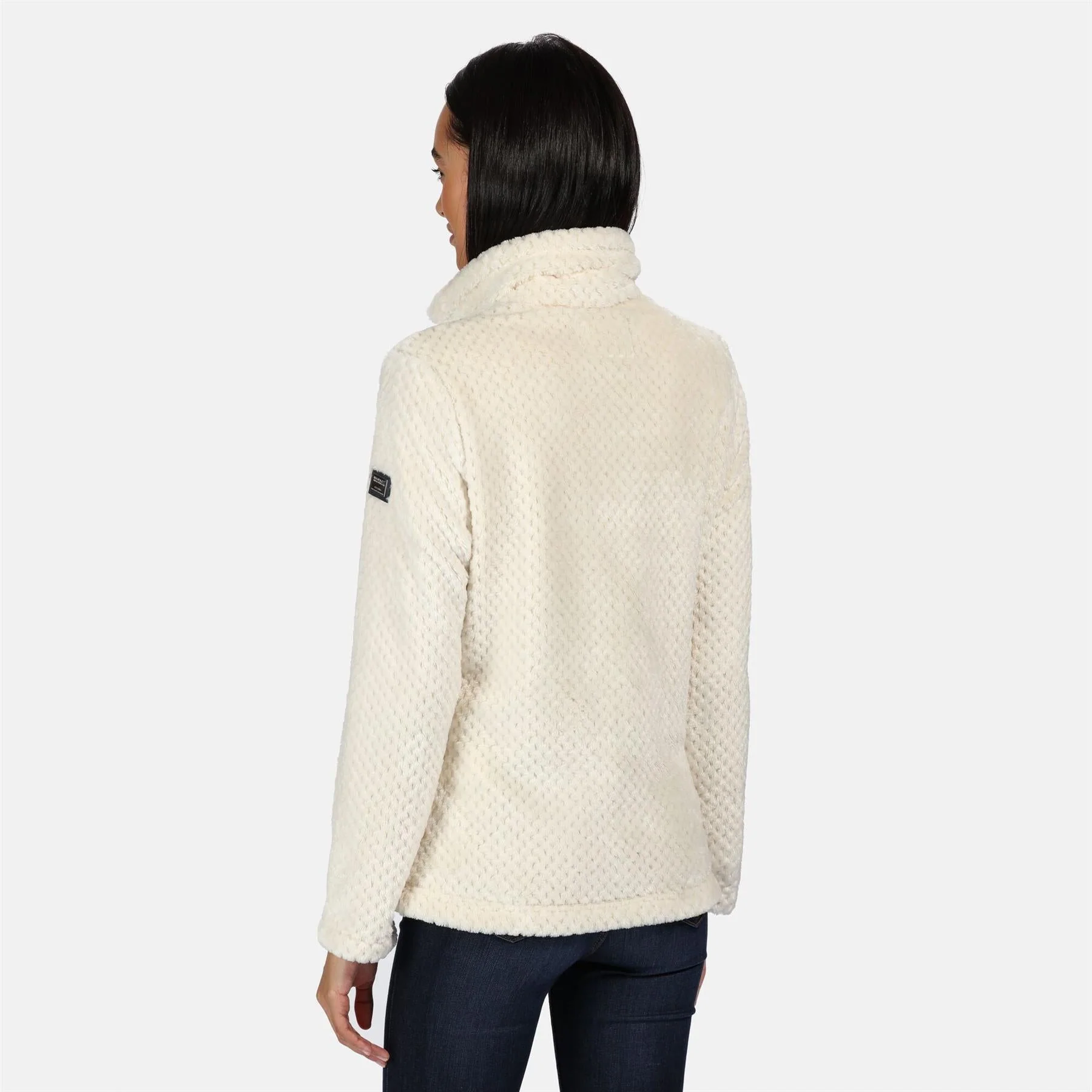Regatta Womens Hermilla Full Zip Velour Fluffy Fleece Sweater Jacket - Image 9