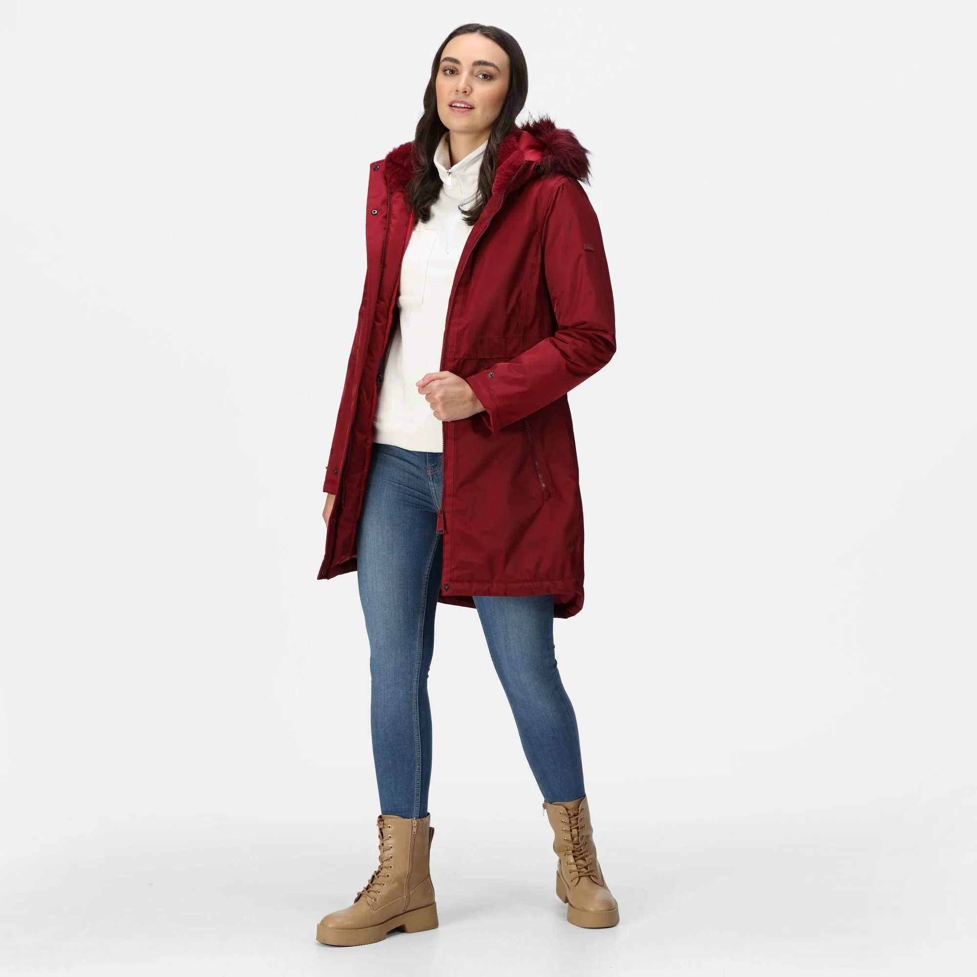 Regatta Women's Lyanna Fur Trim Parka Jacket - Image 3