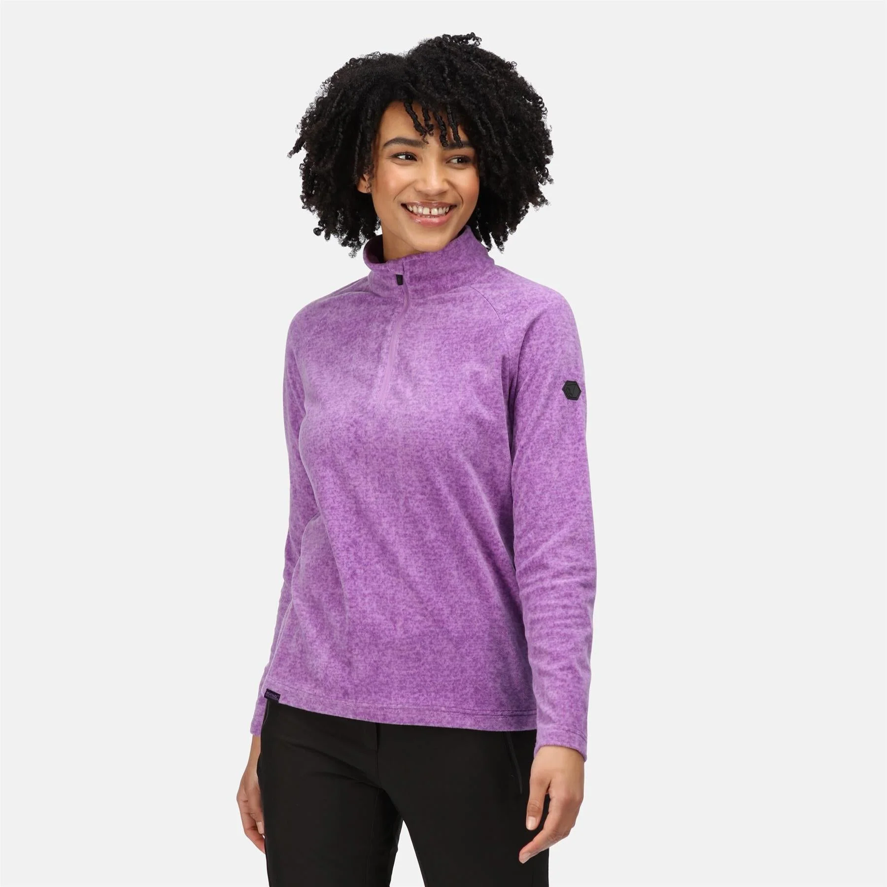 Regatta Womens Pimlo Half Zip Velour Fleece Sweater Pullover Jumper - Image 17