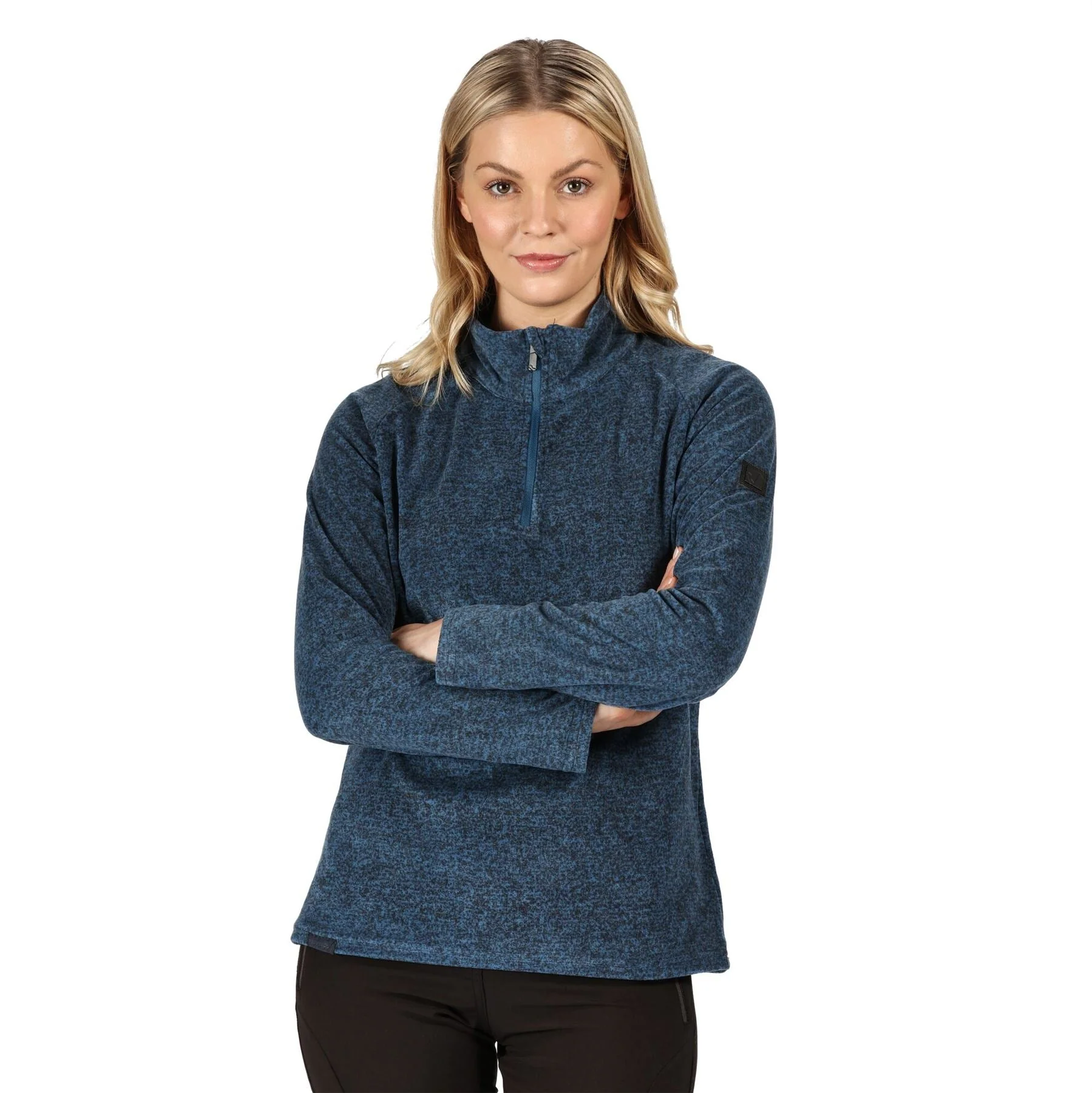 Regatta Womens Pimlo Half Zip Velour Fleece Sweater Pullover Jumper - Image 2
