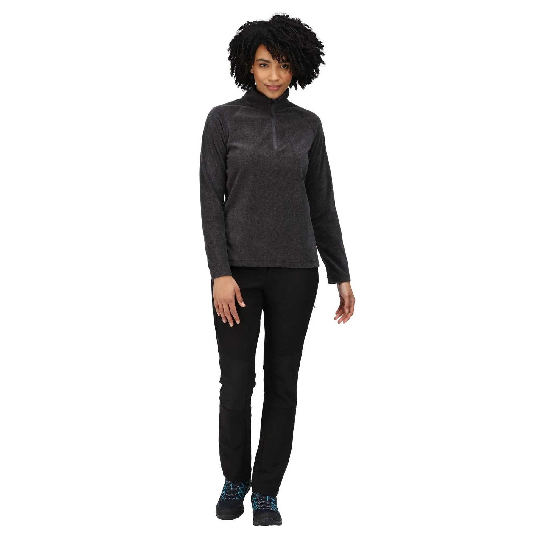 Regatta Womens Pimlo Half Zip Velour Fleece Sweater Pullover Jumper - Image 21