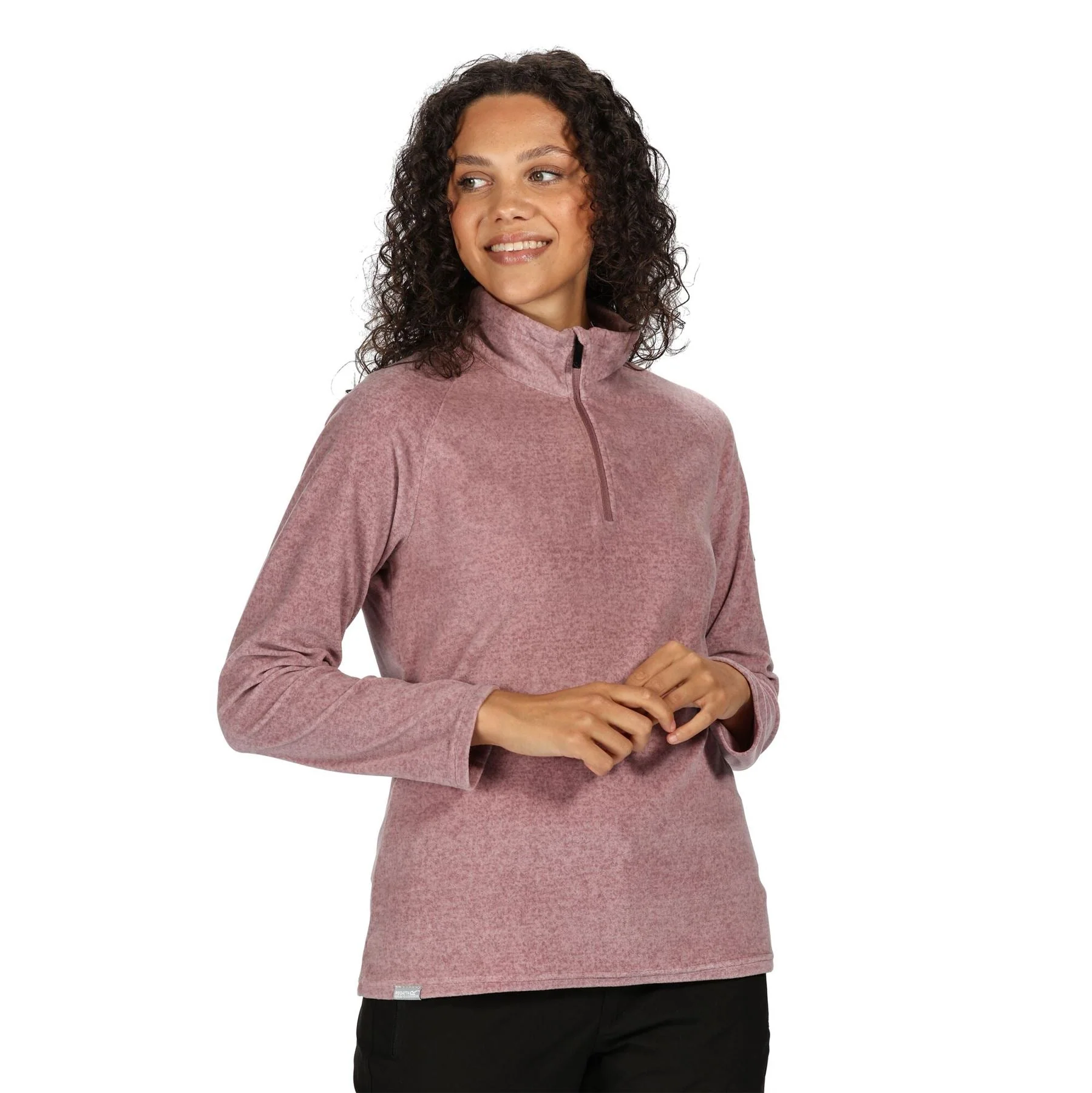 Regatta Womens Pimlo Half Zip Velour Fleece Sweater Pullover Jumper - Image 3