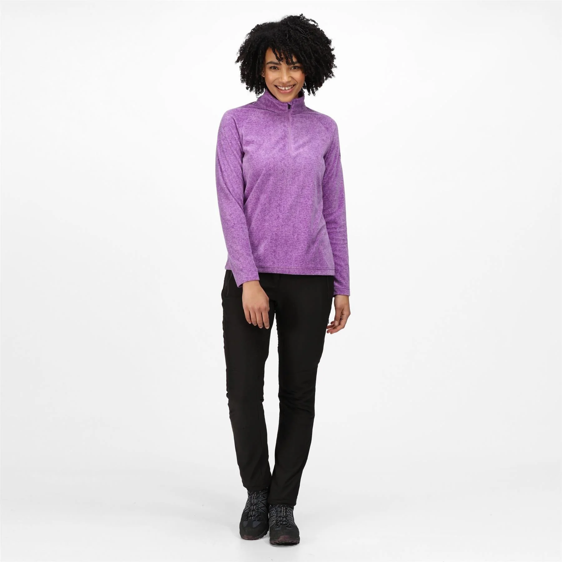 Regatta Womens Pimlo Half Zip Velour Fleece Sweater Pullover Jumper - Image 6