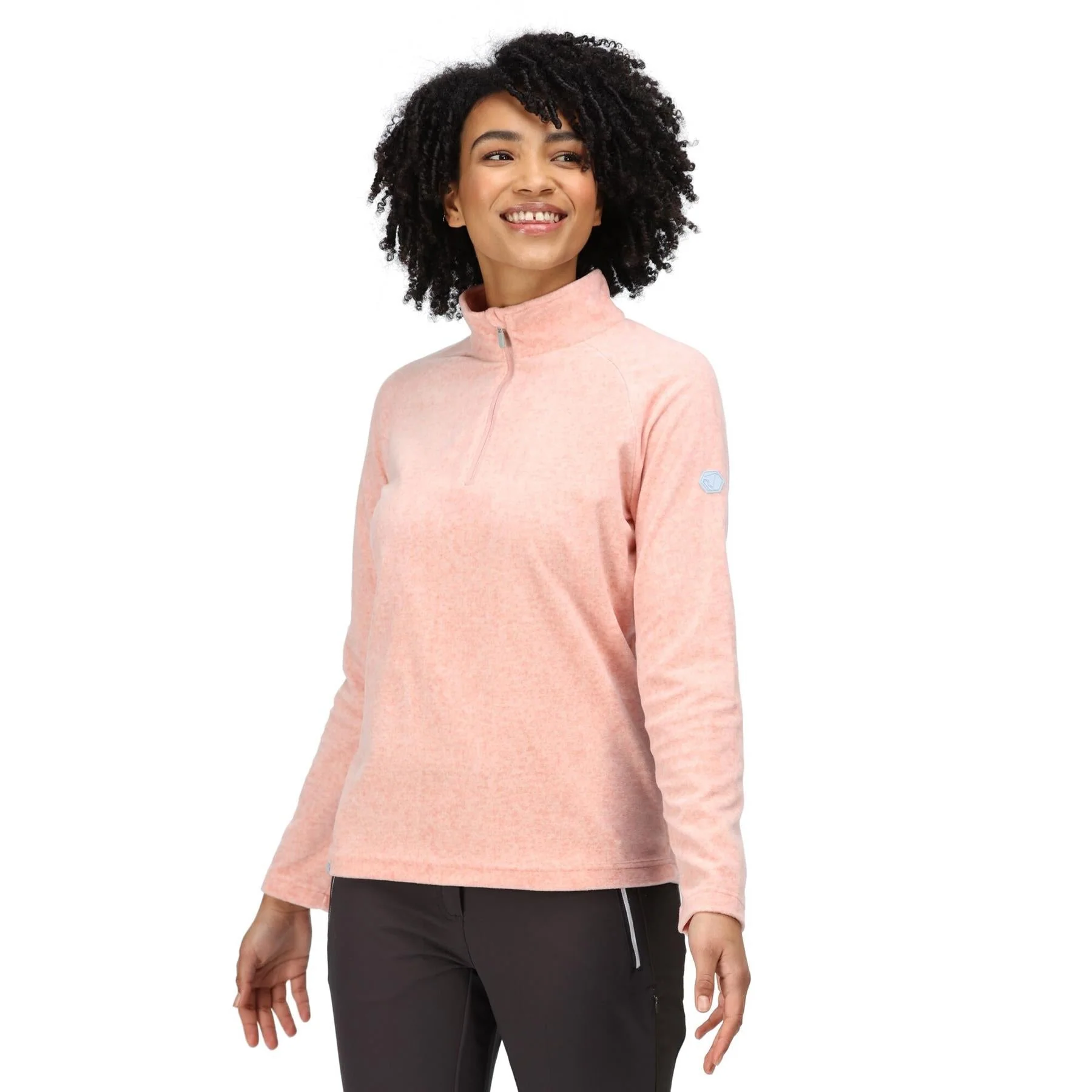 Regatta Womens Pimlo Half Zip Velour Fleece Sweater Pullover Jumper - Image 7