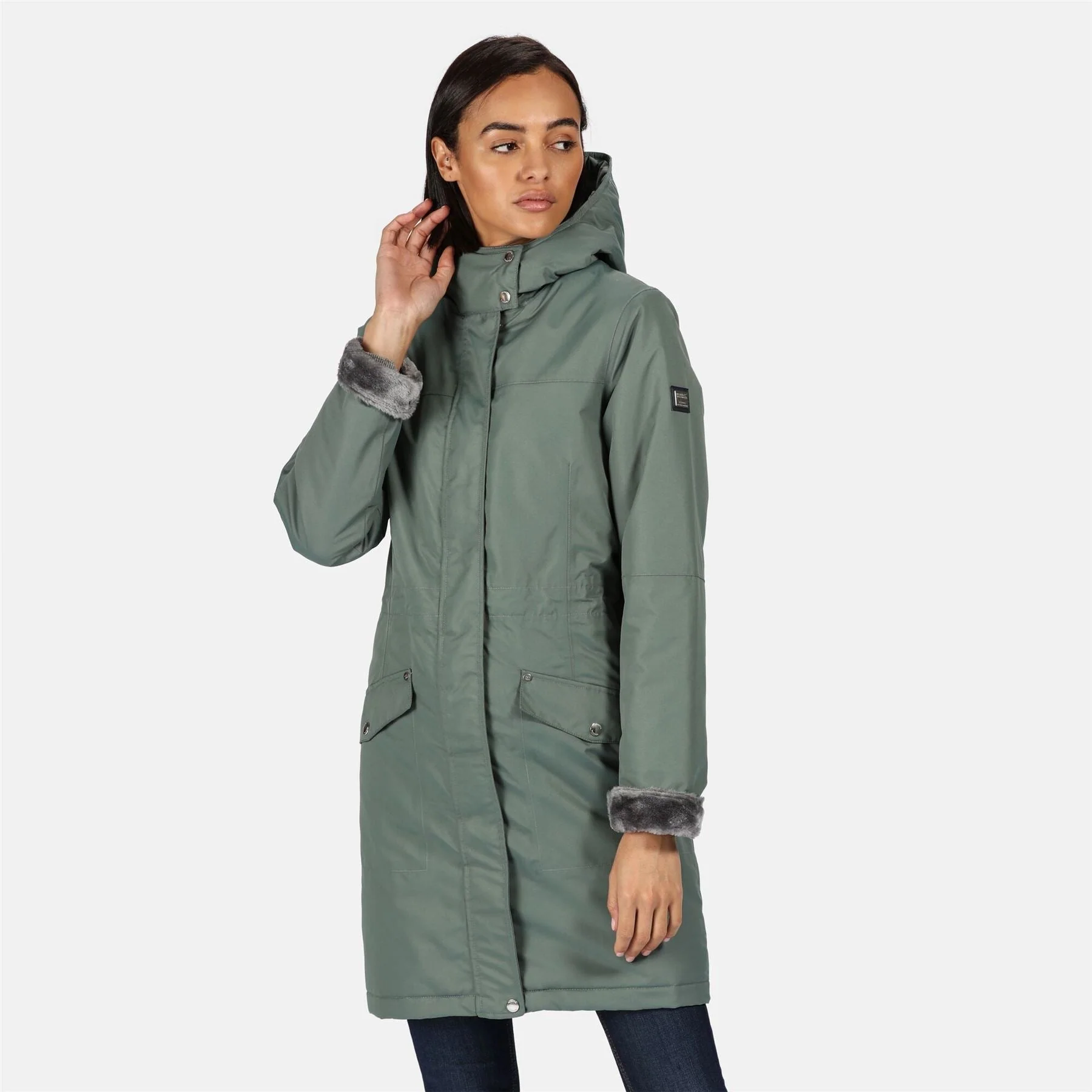 Regatta Womens Rimona Insulated Hooded Waterproof Parka Jacket - Image 3