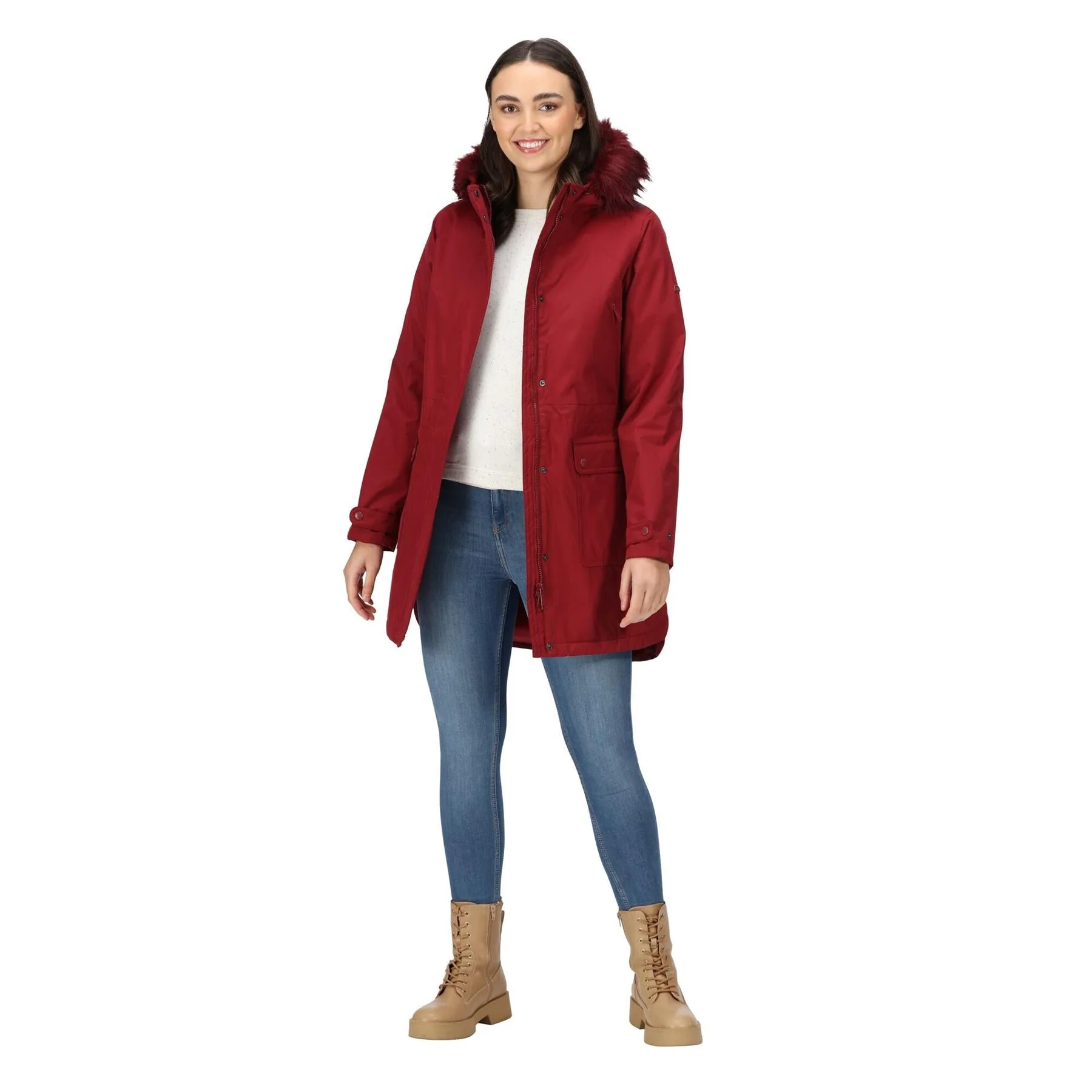 Regatta Womens Sabinka Fur Trim Waterproof Insulated Parka Coat - Image 22