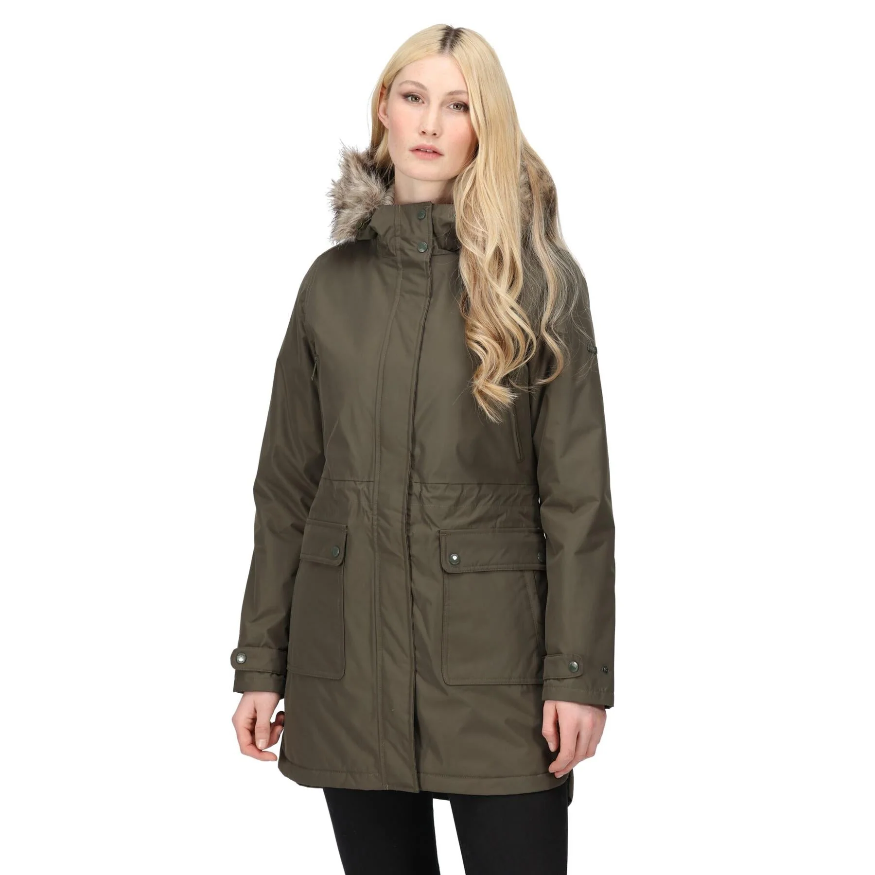 Regatta Womens Sabinka Fur Trim Waterproof Insulated Parka Coat - Image 4