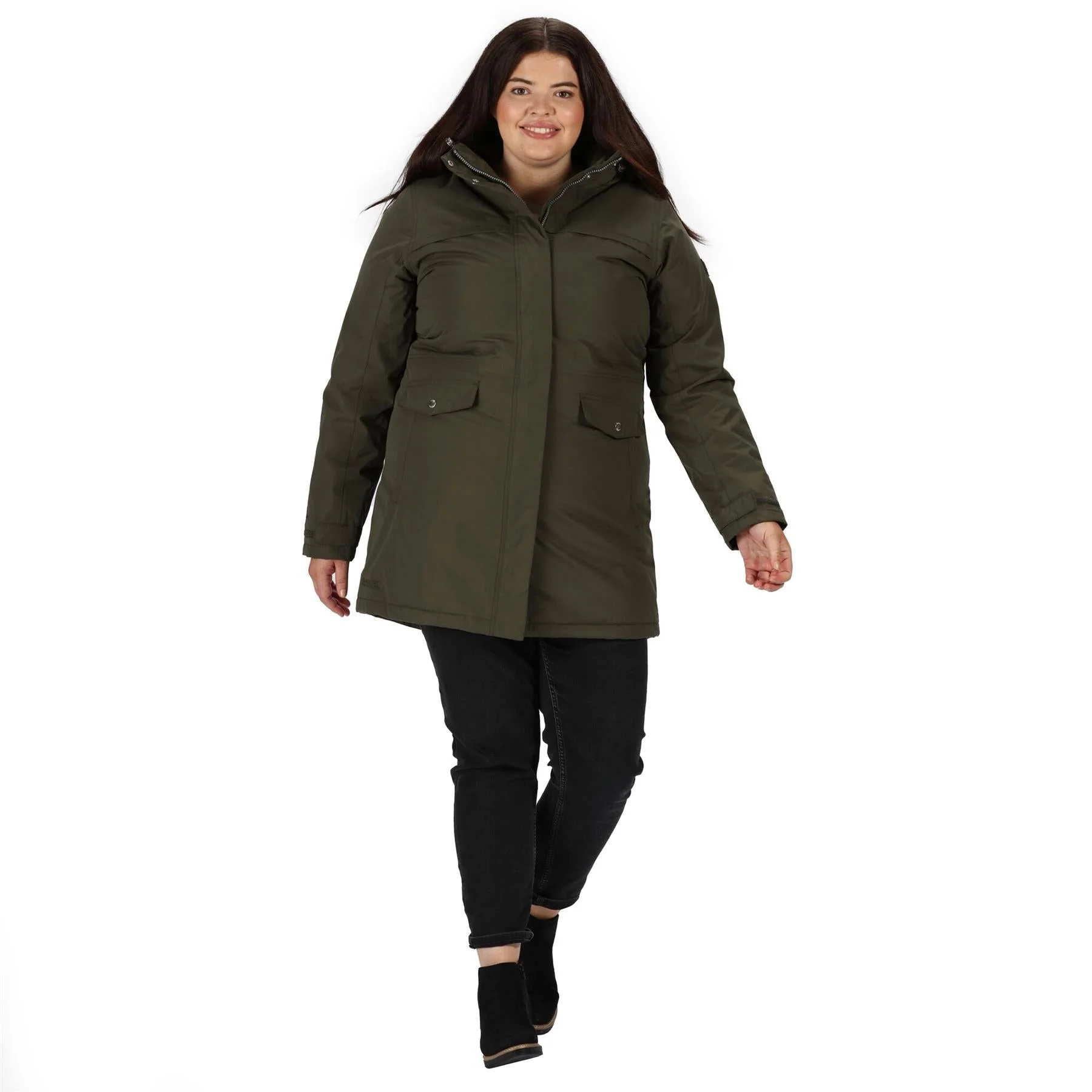 Regatta Womens Serleena II Waterproof Insulated Fur Trim Hooded Parka Jacket - Image 36