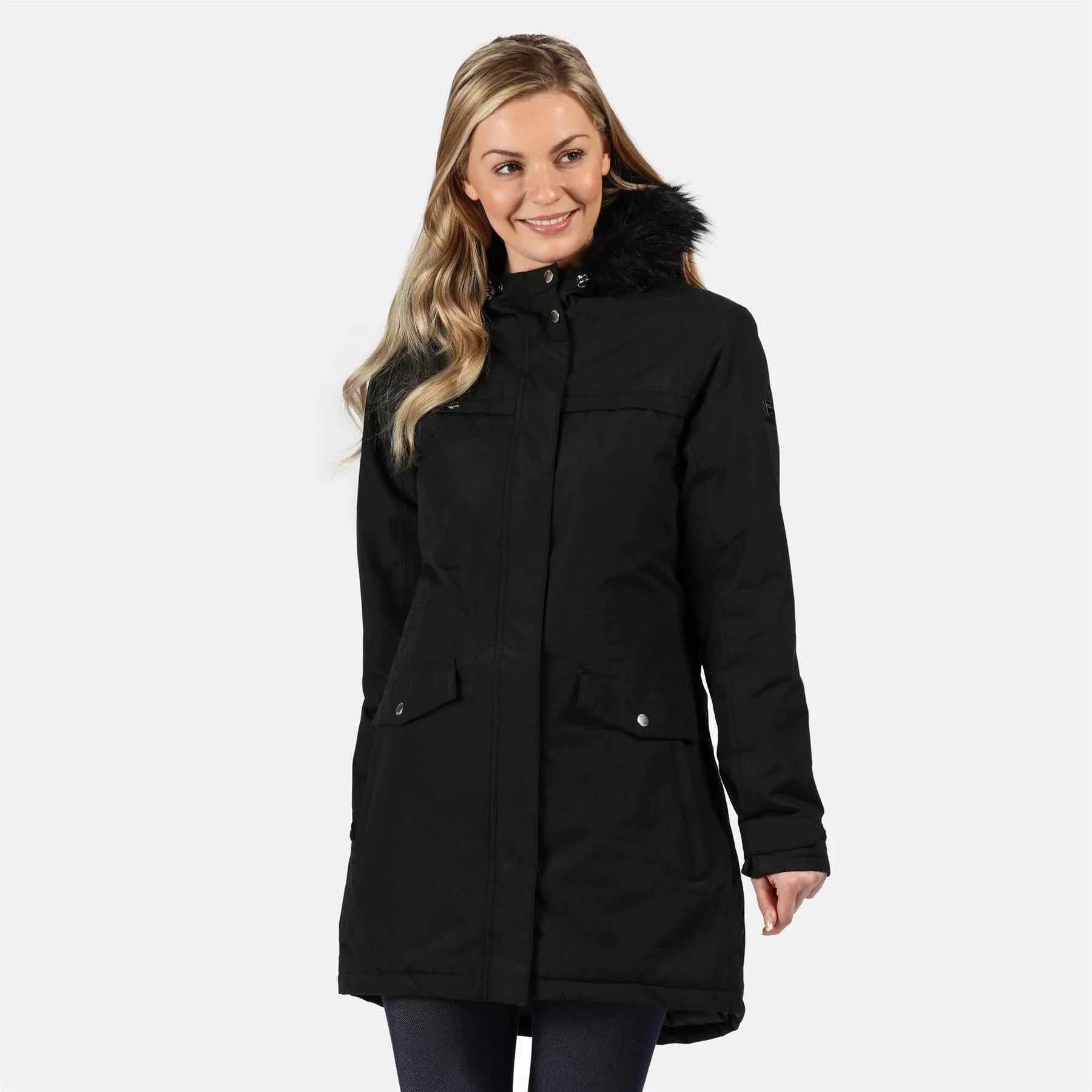 Regatta Womens Serleena II Waterproof Insulated Fur Trim Hooded Parka Jacket - Image 4
