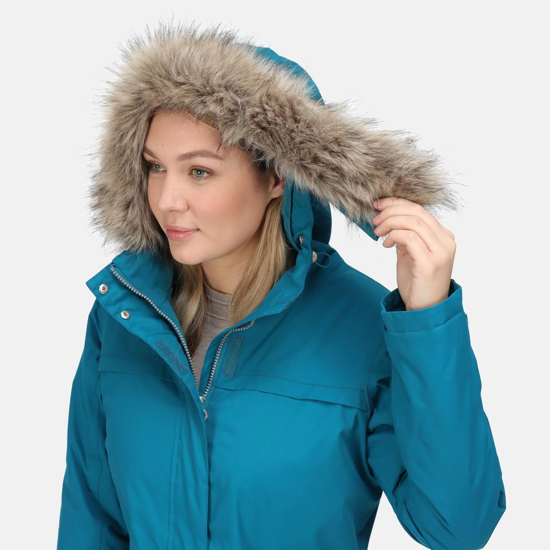 Regatta Womens Serleena II Waterproof Insulated Fur Trim Hooded Parka Jacket - Image 41