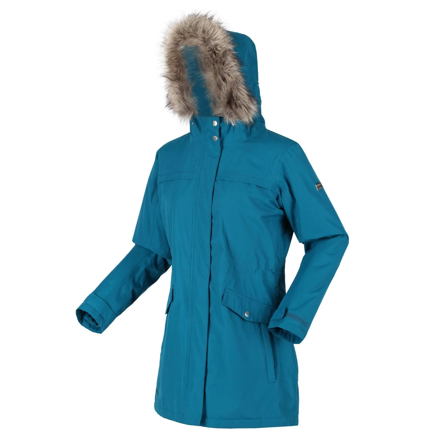 Regatta Womens Serleena II Waterproof Insulated Fur Trim Hooded Parka Jacket - Image 43
