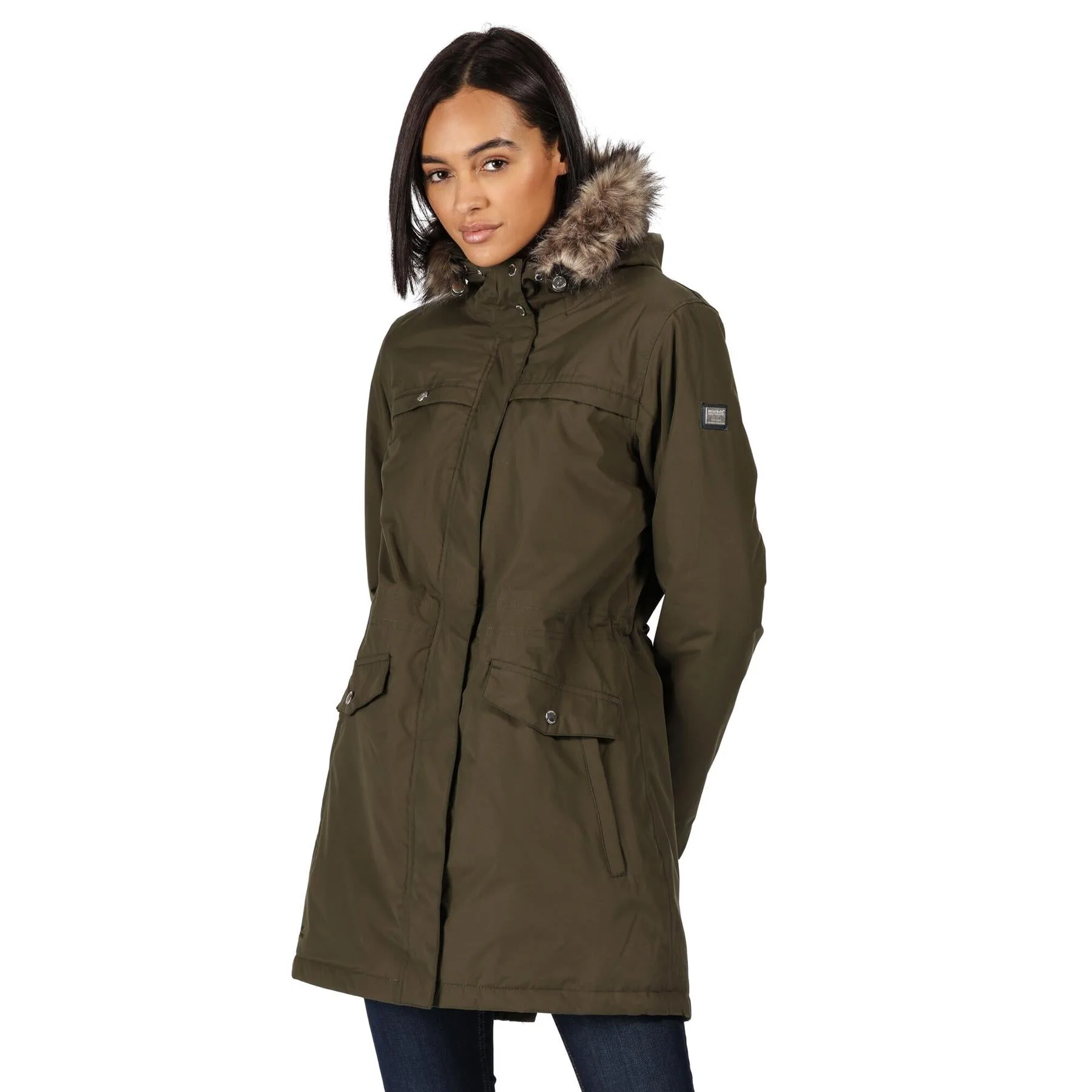 Regatta Womens Serleena II Waterproof Insulated Fur Trim Hooded Parka Jacket - Image 48