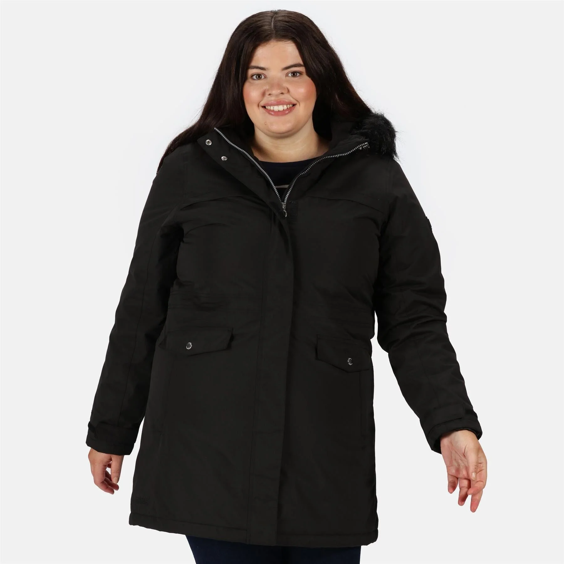 Regatta Womens Serleena II Waterproof Insulated Fur Trim Hooded Parka Jacket - Image 5