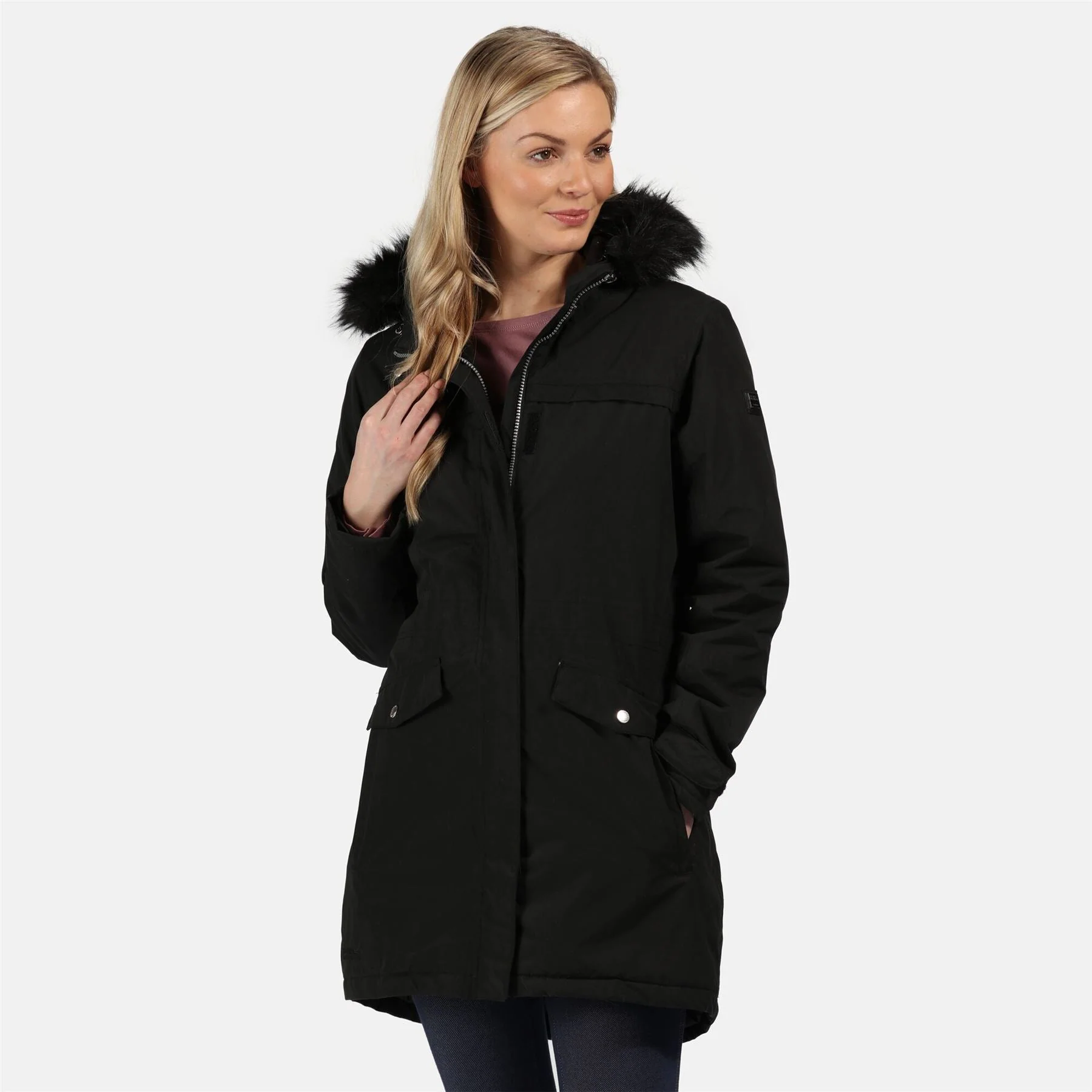 Regatta Womens Serleena II Waterproof Insulated Fur Trim Hooded Parka Jacket - Image 9