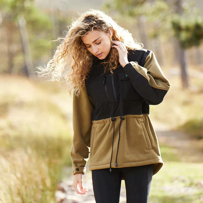Ridgeline Unisex Teak Rubra Hybrid Fleece Smock - Image 3