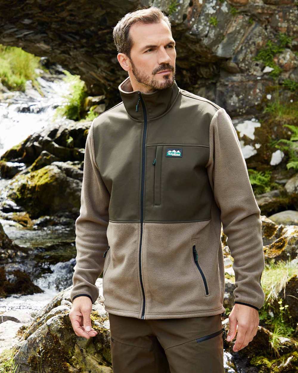 Ridgeline Mens Hybrid Fleece Jacket - Image 2