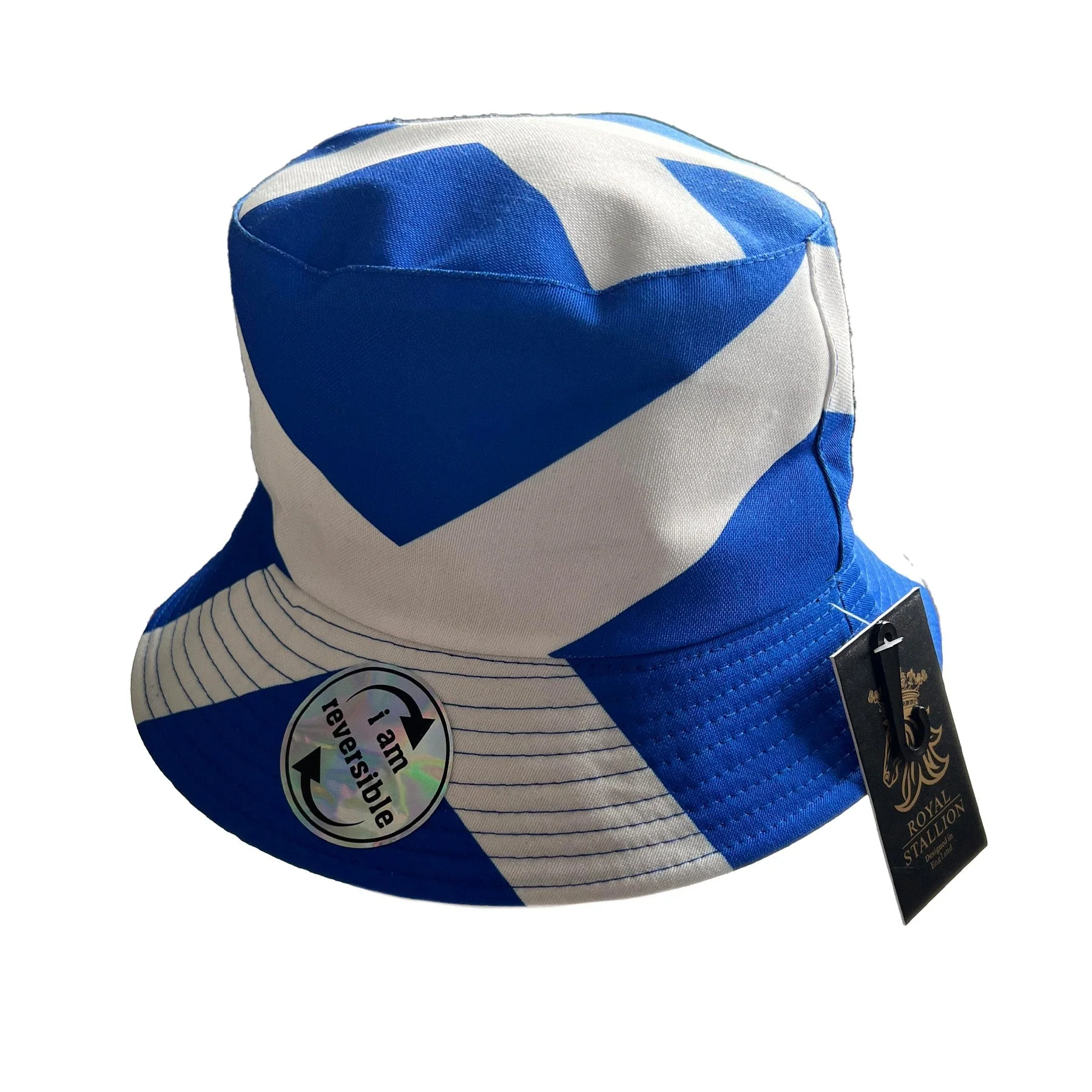 Scottish Adults Bucket Hat | Scottish Flag Reversible
