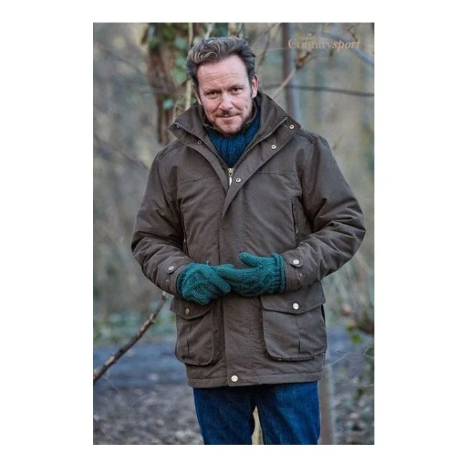 Sherwood Forest Barnston Mens Country Jacket Dark Brown - Image 2
