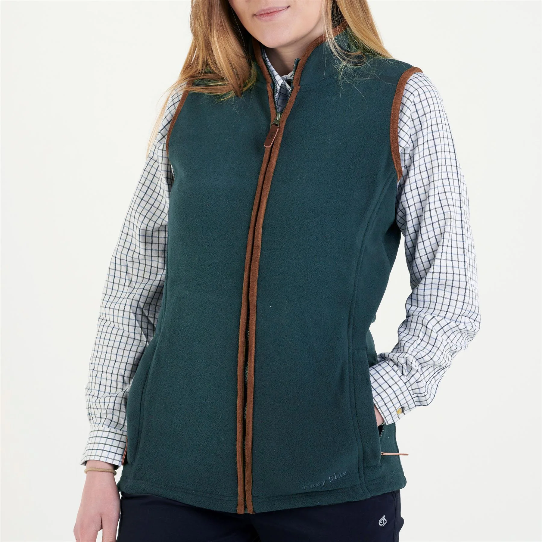 Hazy Blue Womens Sofia Full Zip Fleece Bodywarmer - Image 12